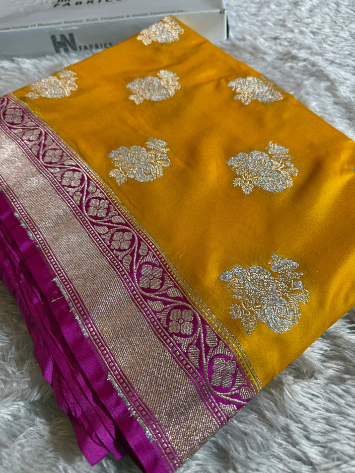 BANARASI MASHRU KATAN SILK SAREE HN103