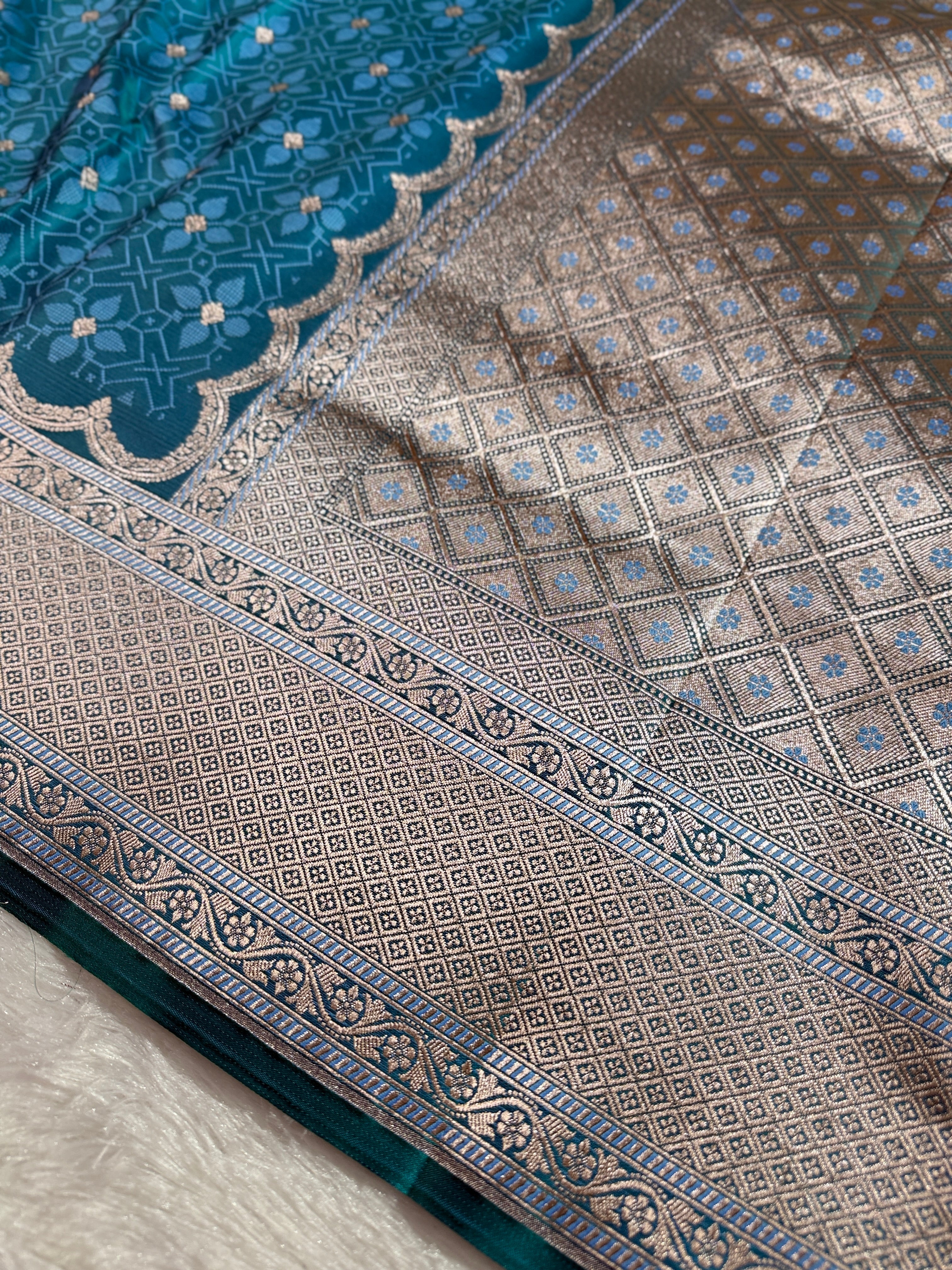 BANARASI MASHRU KATAN SILK SAREE HN535
