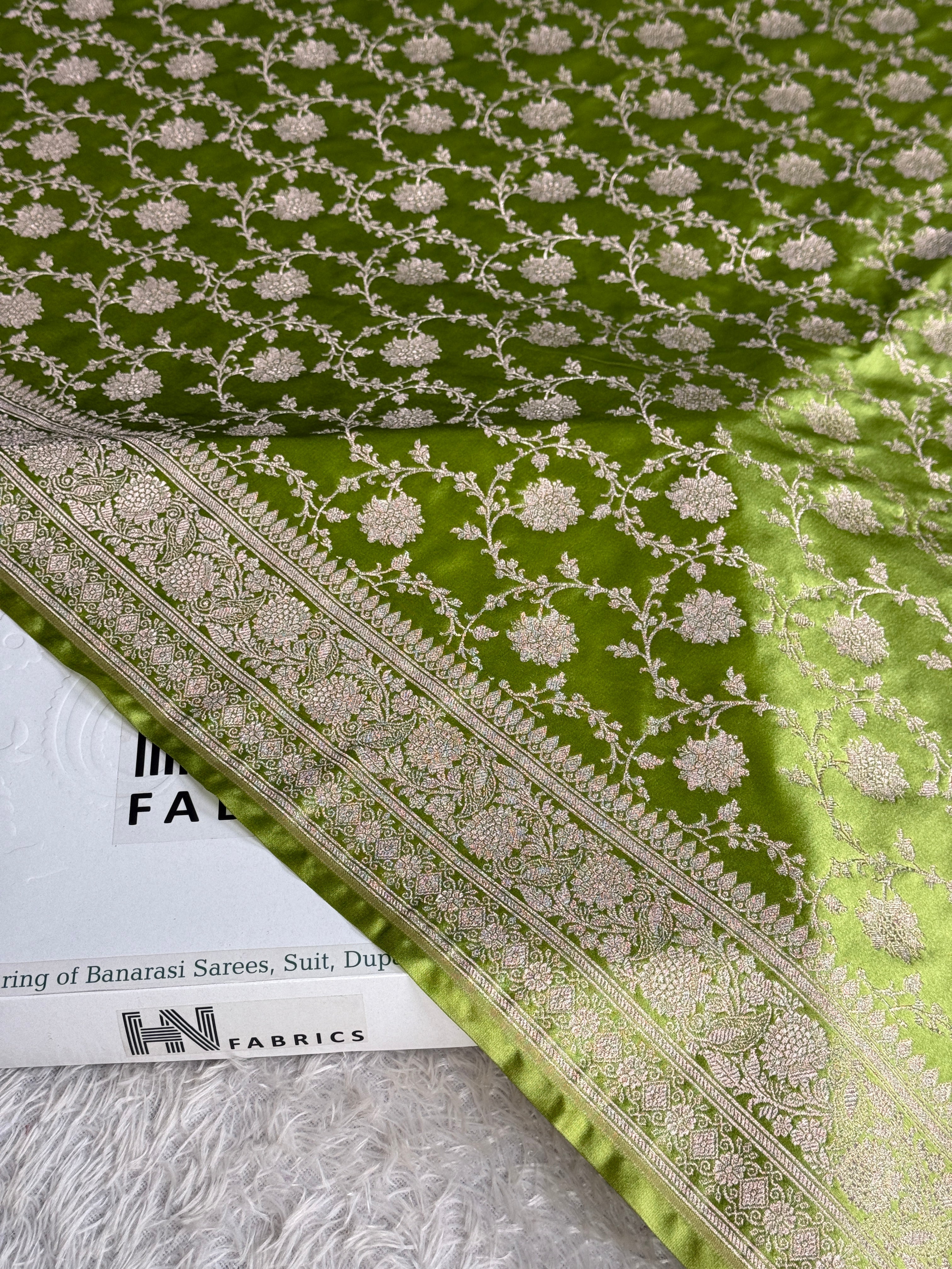 BANARASI MASHRU KATAN SILK SAREE MK066