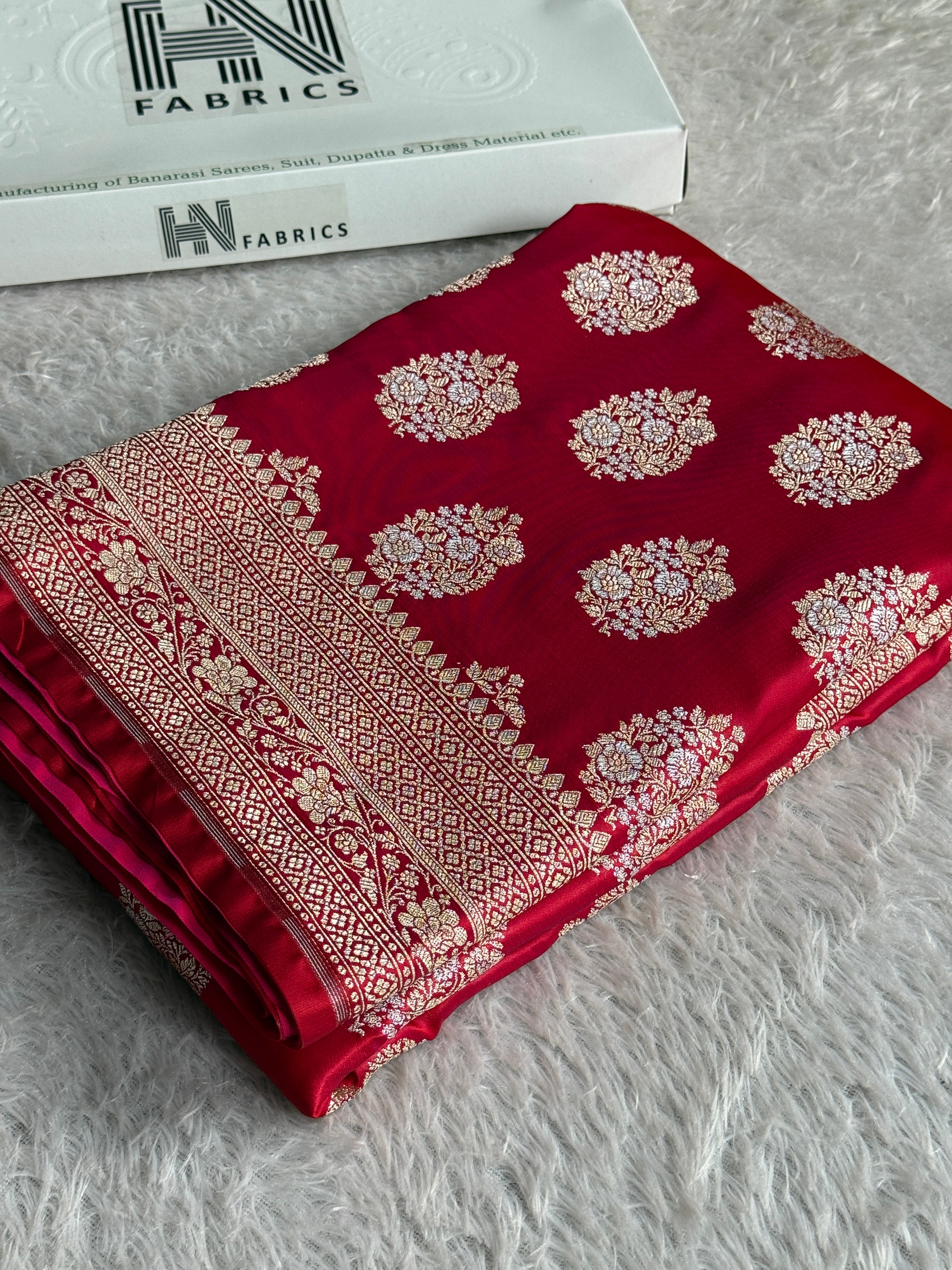 BANARASI MASHRU KATAN SILK SAREE MK036