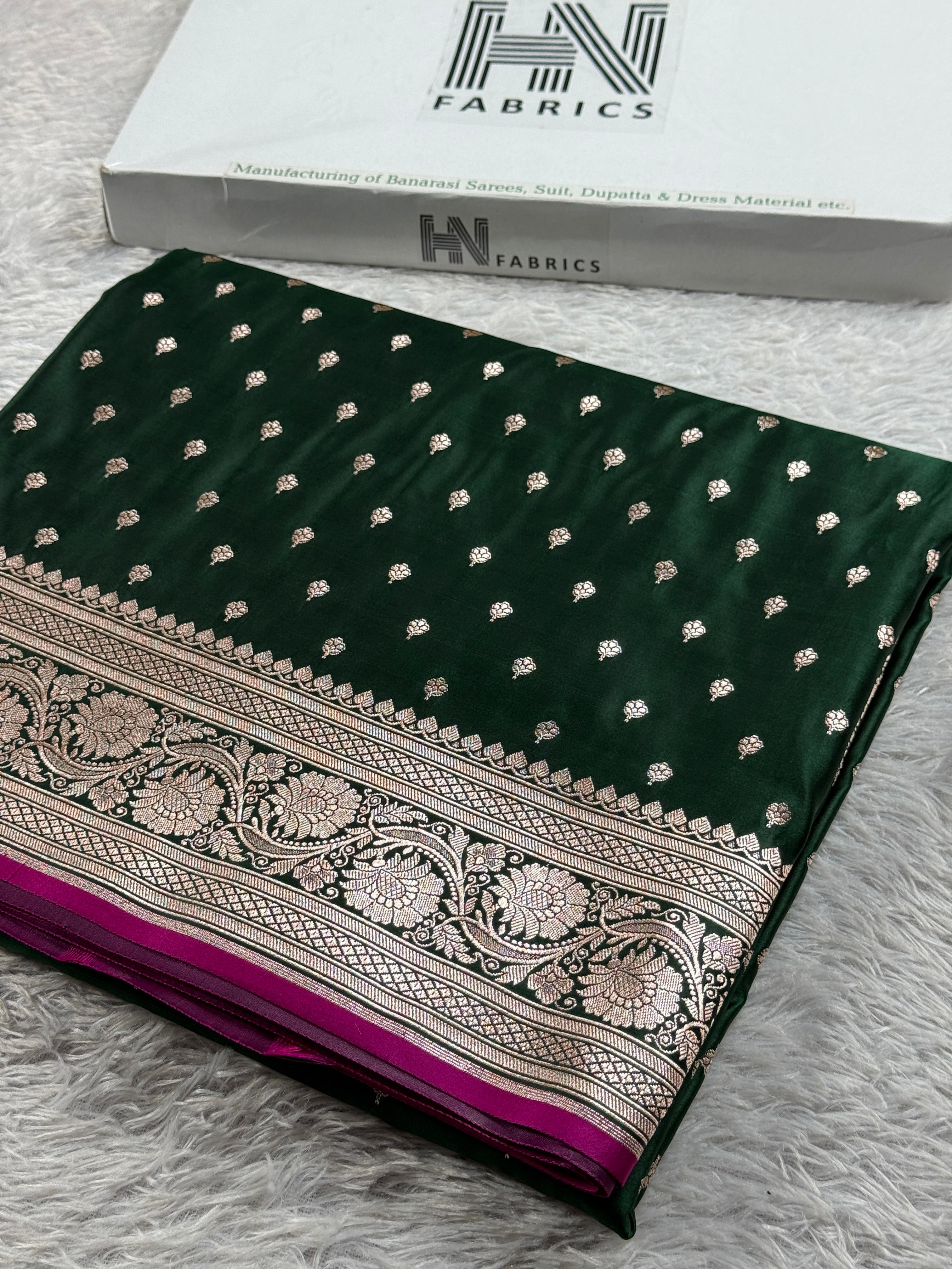 BANARASI MASHRU KATAN SILK SAREE MK011