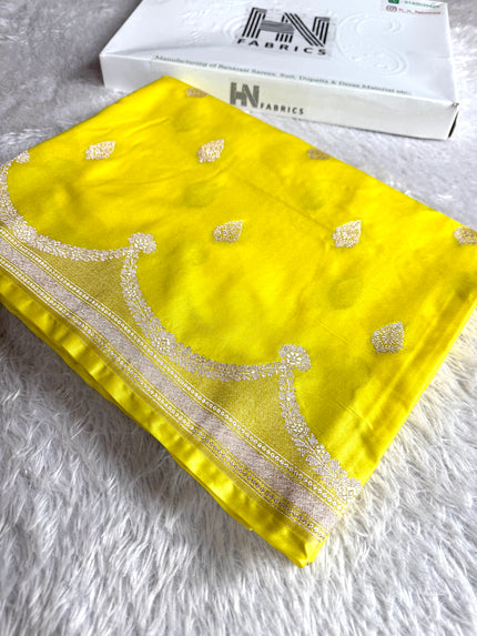 BANARASI MASHRU KATAN SILK SAREE HN548