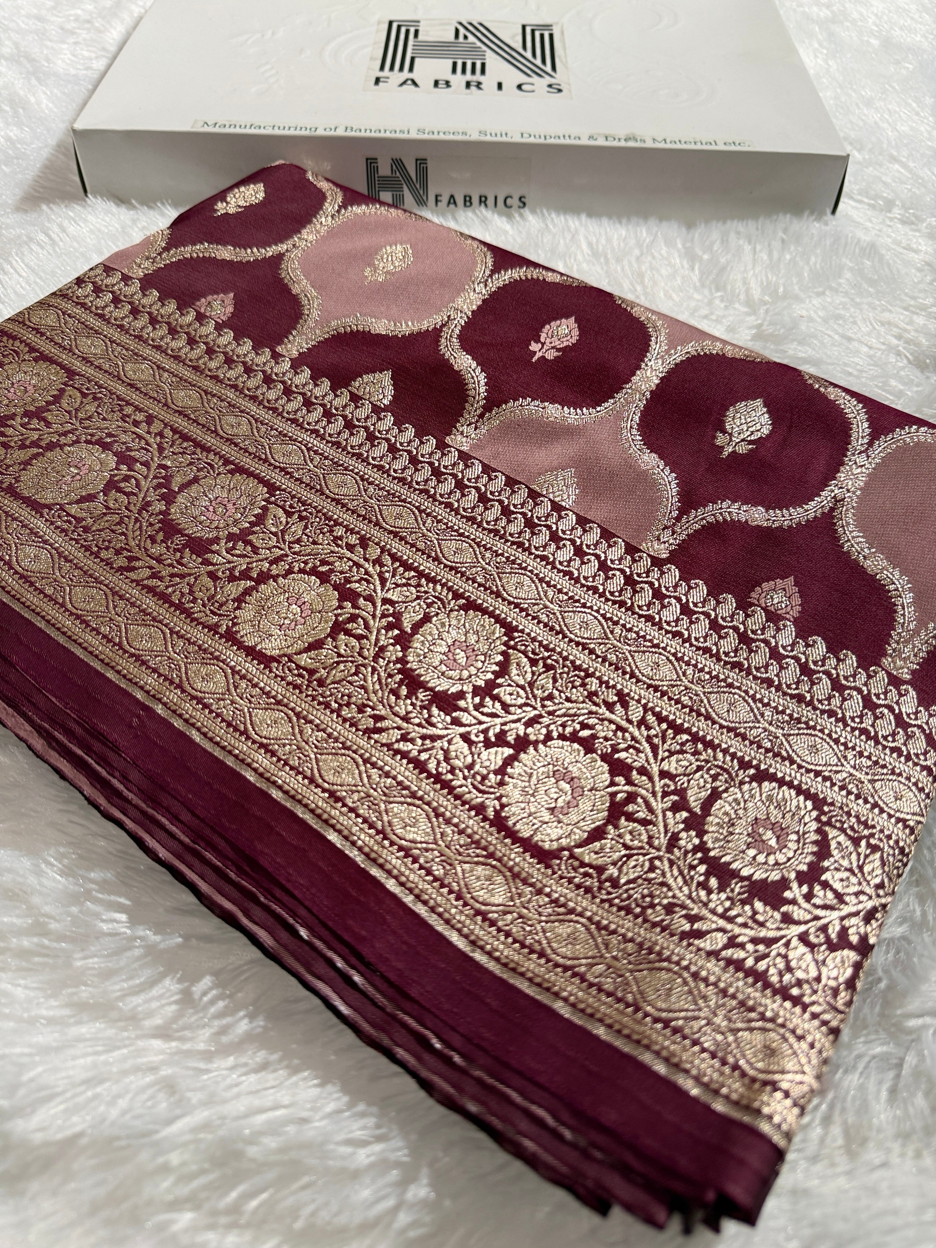 BANARASI MASHRU KATAN SILK SAREE HN536