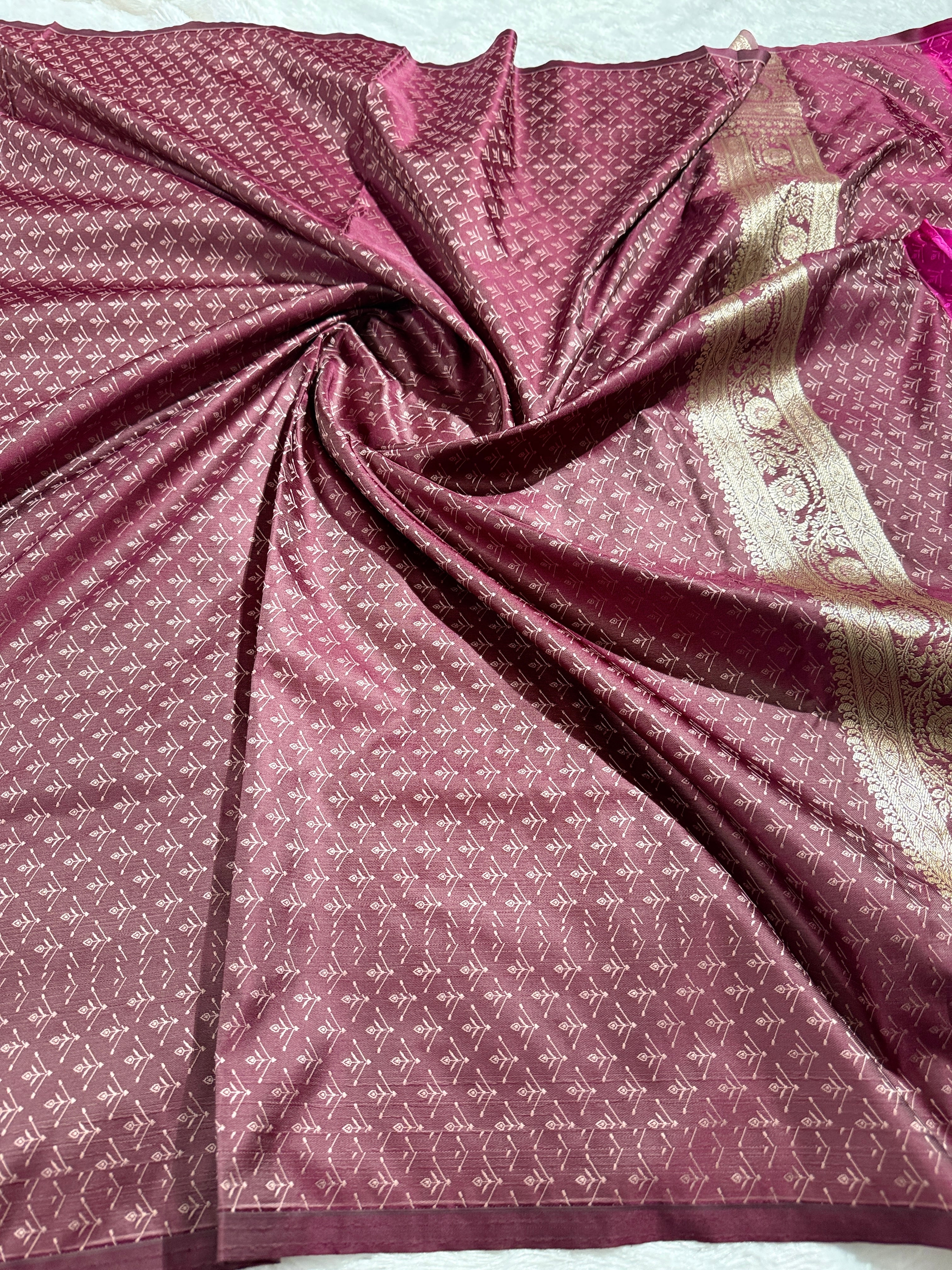 BANARASI MASHRU KATAN SILK SAREE HN536