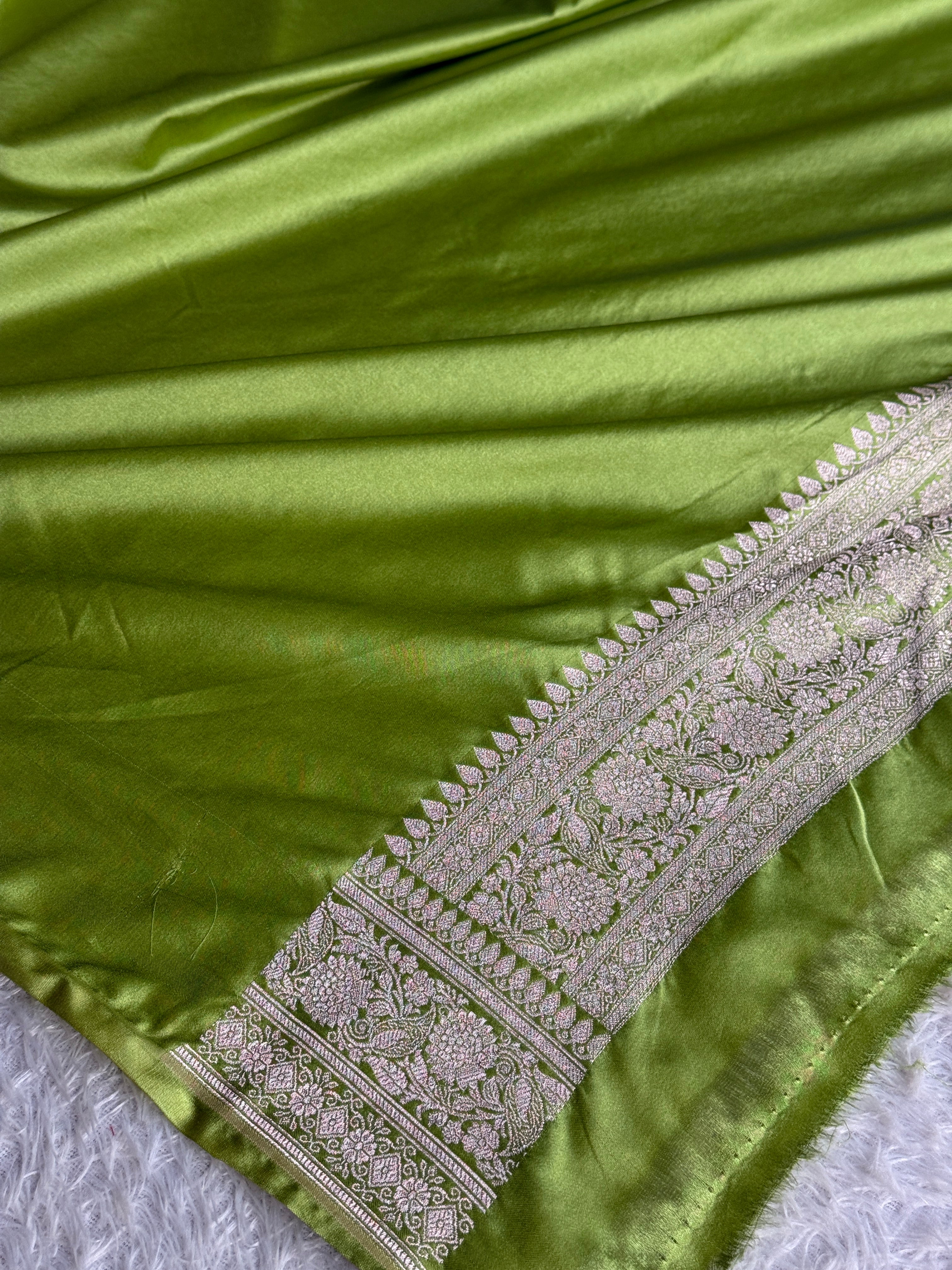 BANARASI MASHRU KATAN SILK SAREE MK066