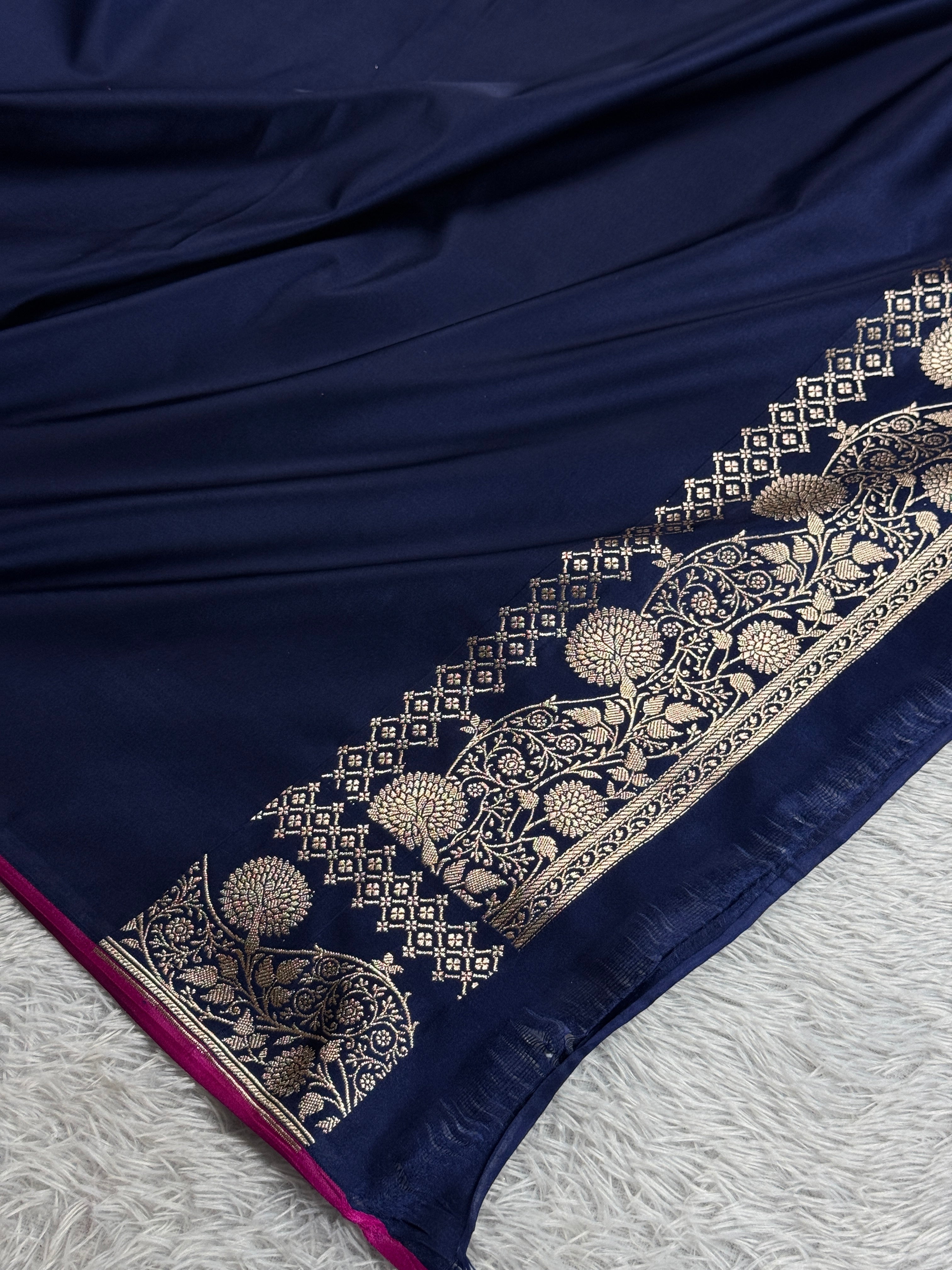 BANARASI MASHRU KATAN SILK SAREE MK002