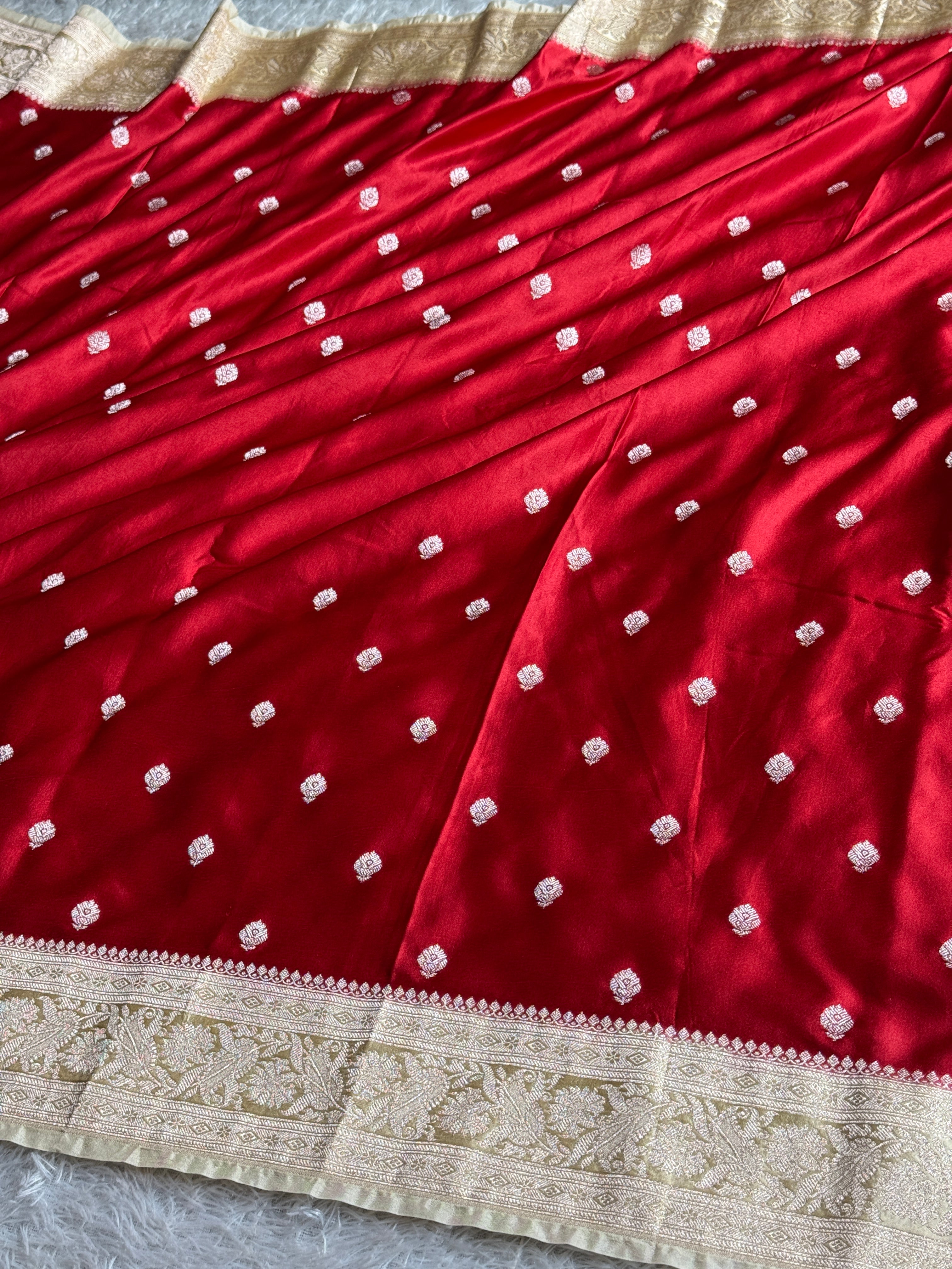BANARASI MASHRU KATAN SILK SAREE MK030