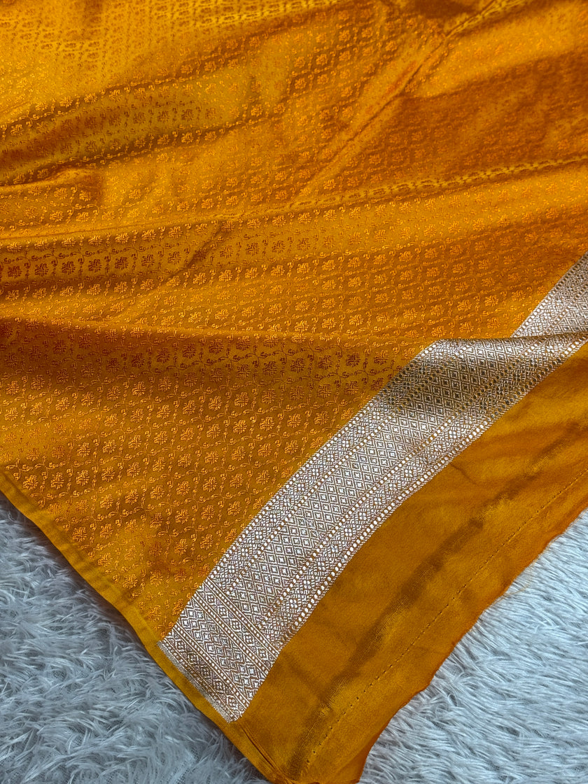 BANARASI MASHRU KATAN SILK SAREE MK016