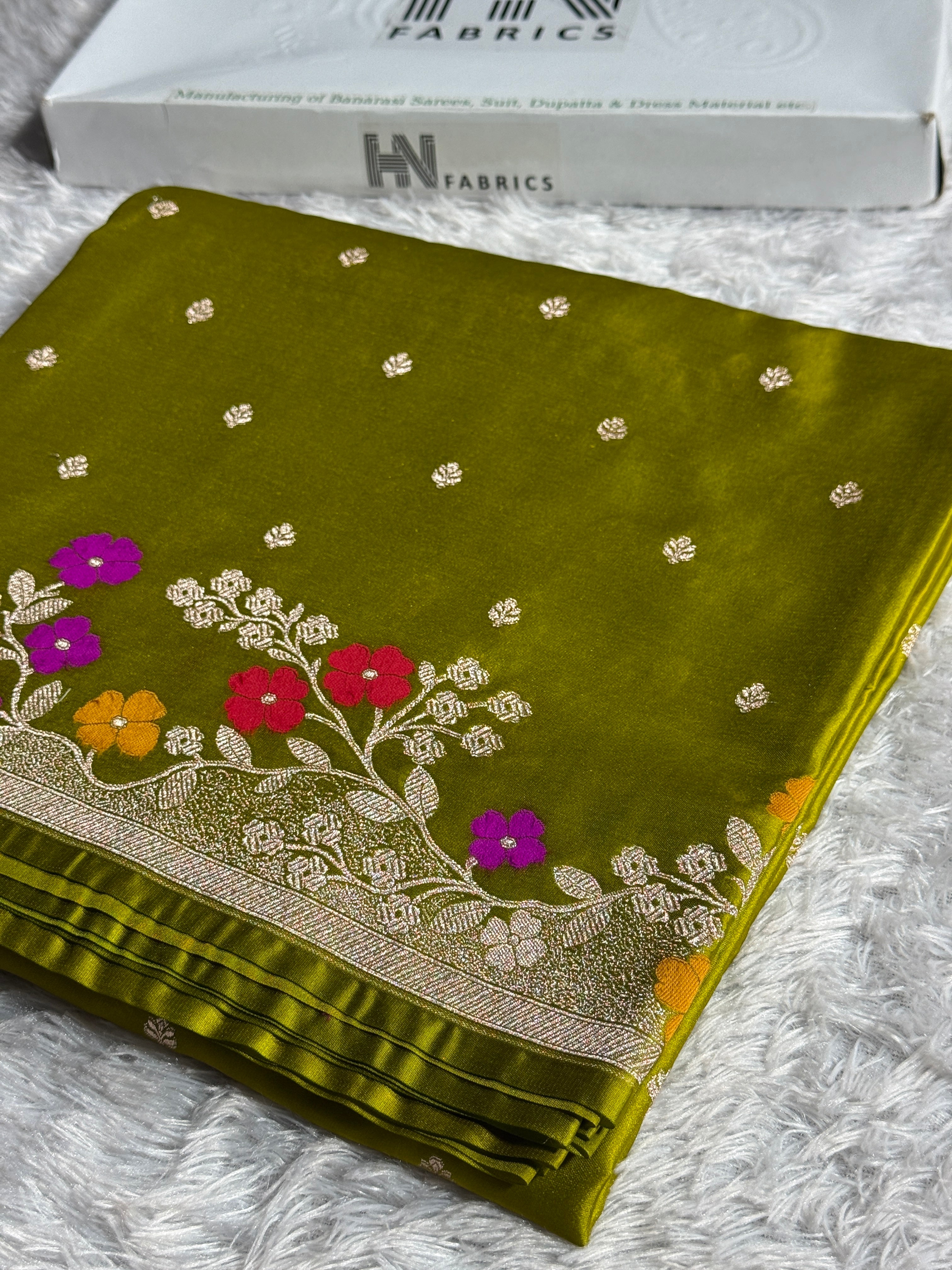 BANARASI MASHRU KATAN SILK SAREE MK020