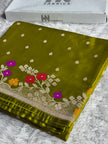 BANARASI MASHRU KATAN SILK SAREE MK020