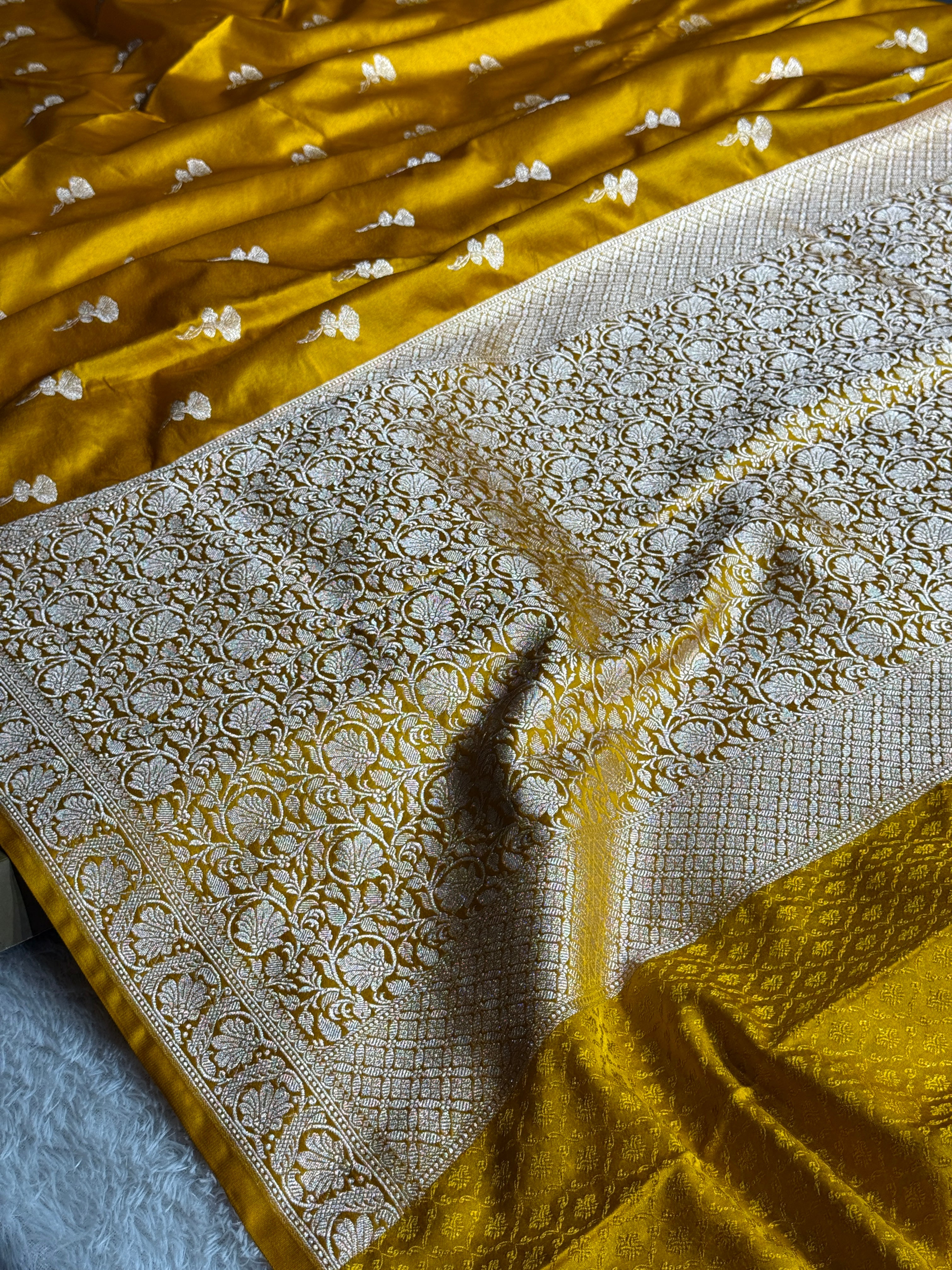 BANARASI MASHRU KATAN SILK SAREE HN549