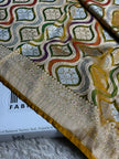 BANARASI MASHRU KATAN SILK SAREE MENAKARI WORK HN500