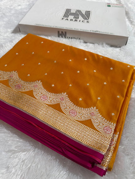 BANARASI MASHRU KATAN SILK SAREE HN534