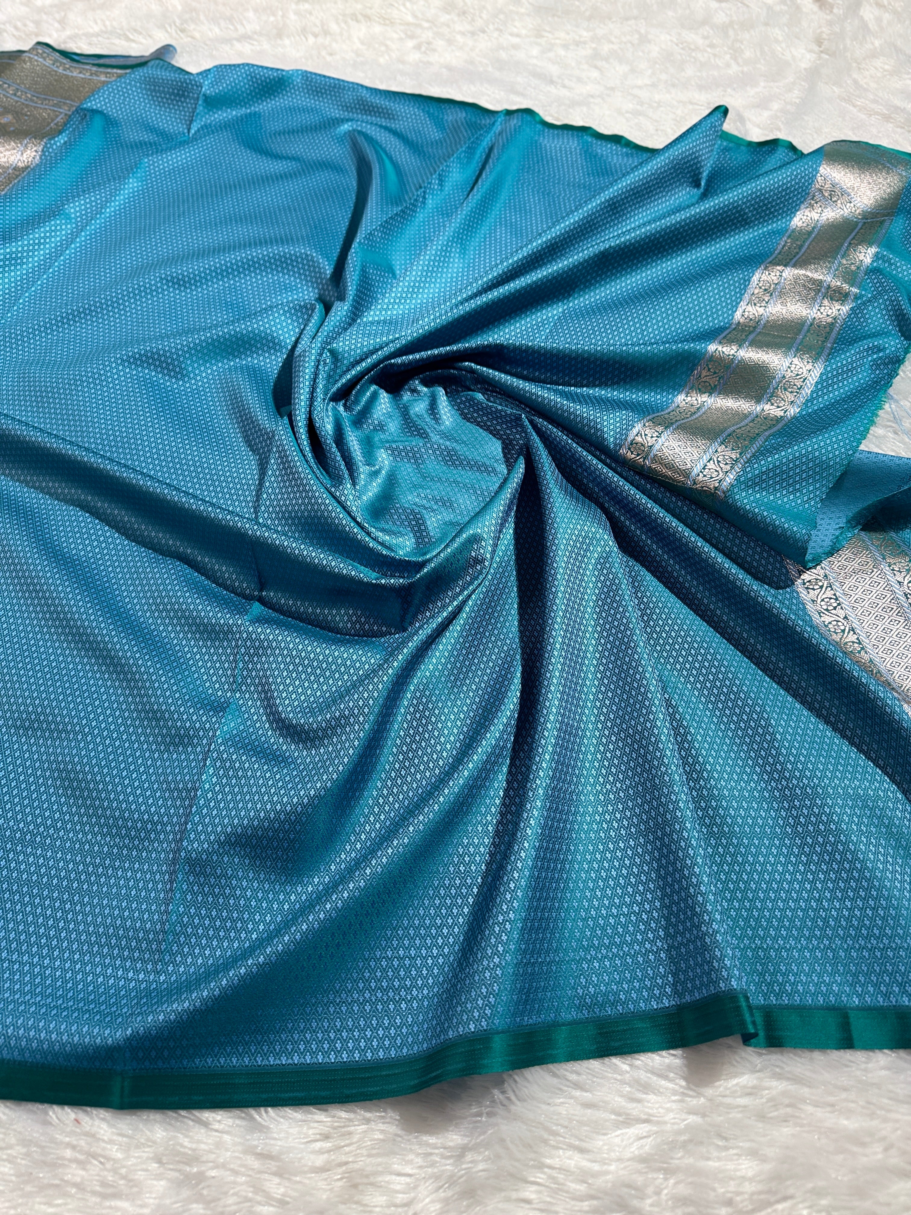 BANARASI MASHRU KATAN SILK SAREE HN535