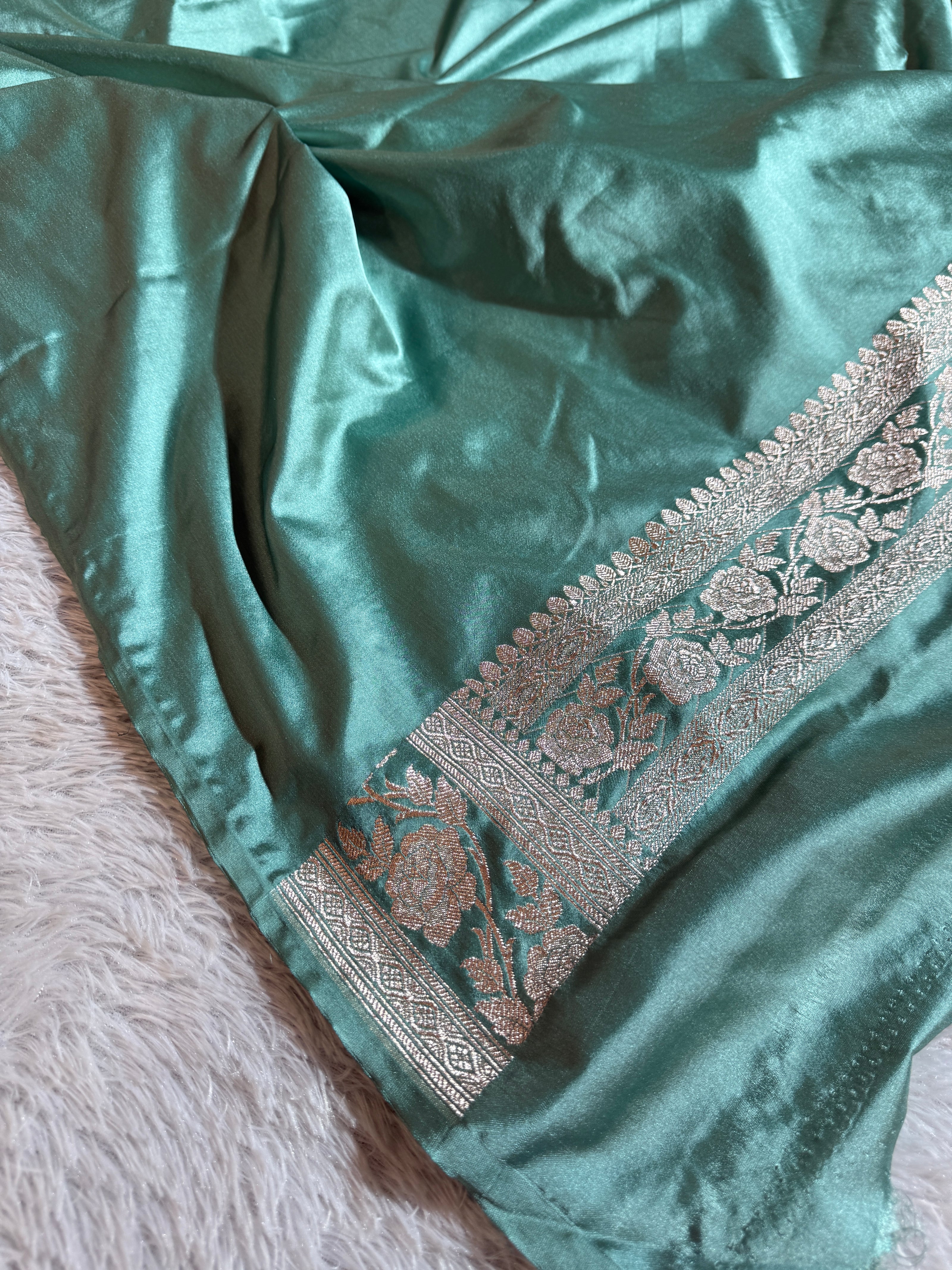 BANARASI MASHRU KATAN SILK SAREE HN507