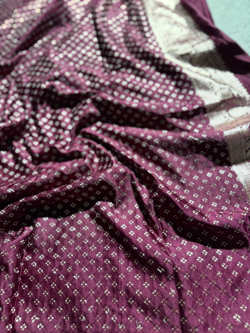 BANARASI MASHRU KATAN SILK SAREE HN166