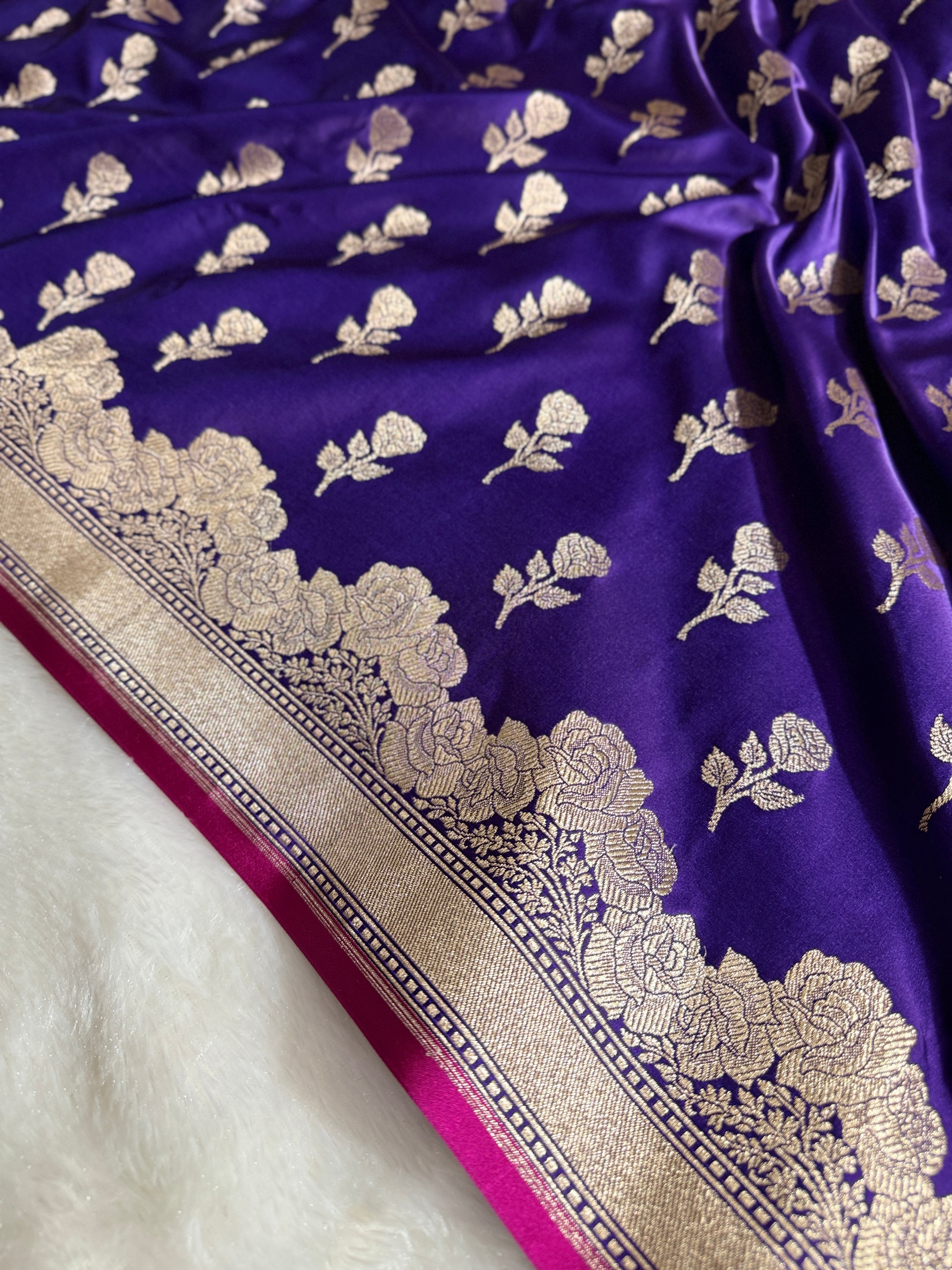 BANARASI MASHRU KATAN SILK SAREE HN528