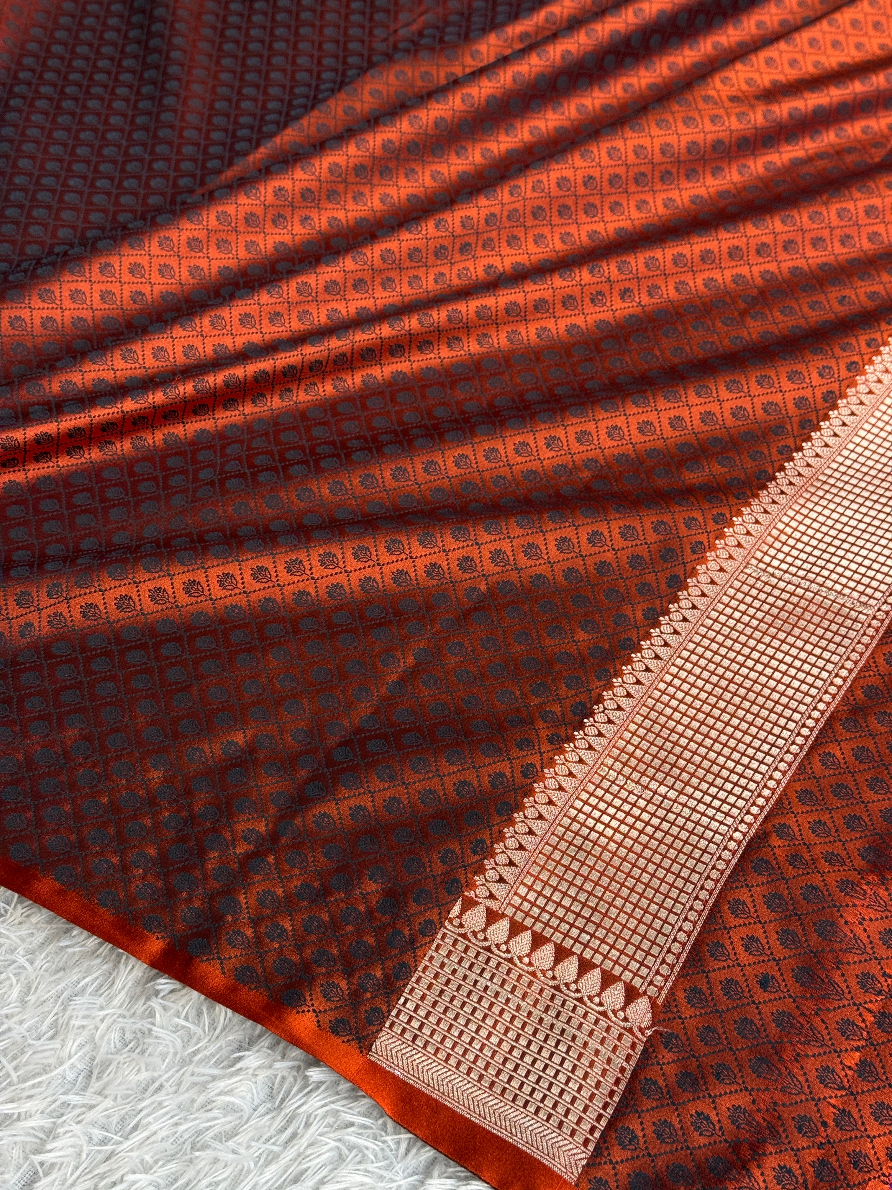 BANARASI MASHRU KATAN SILK SAREE MK071