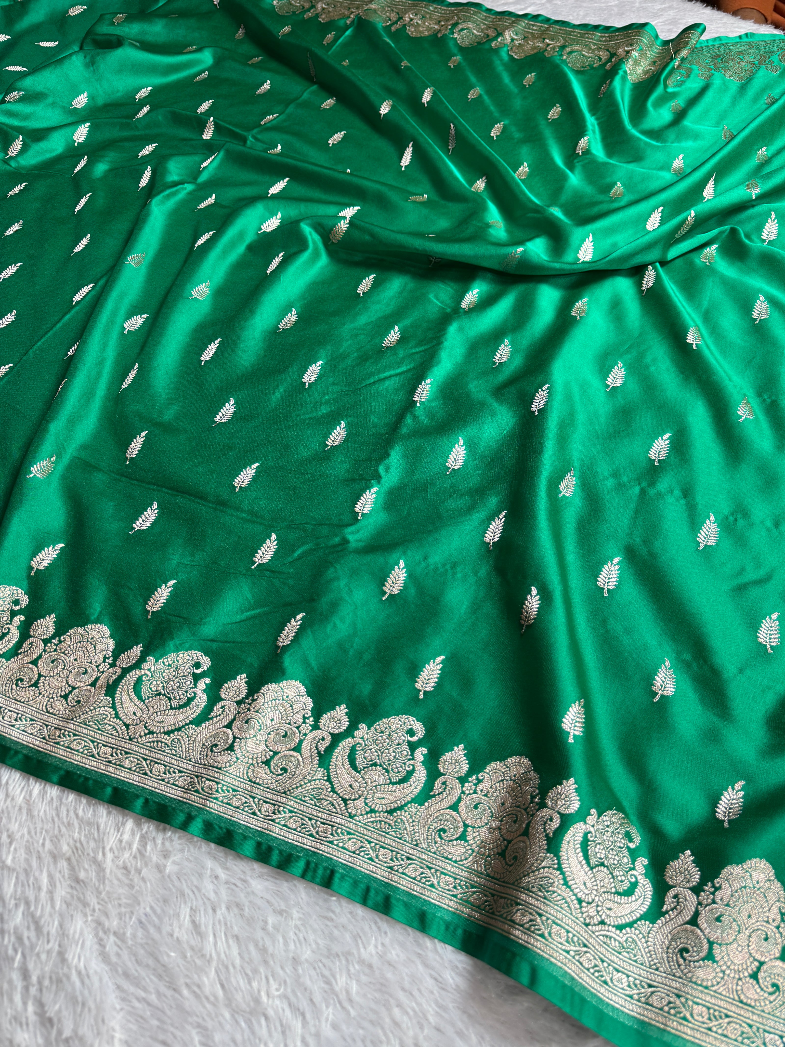 BANARASI MASHRU KATAN SILK SAREE HN539