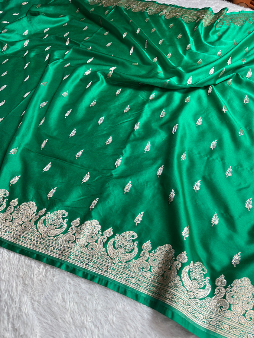 BANARASI MASHRU KATAN SILK SAREE HN539
