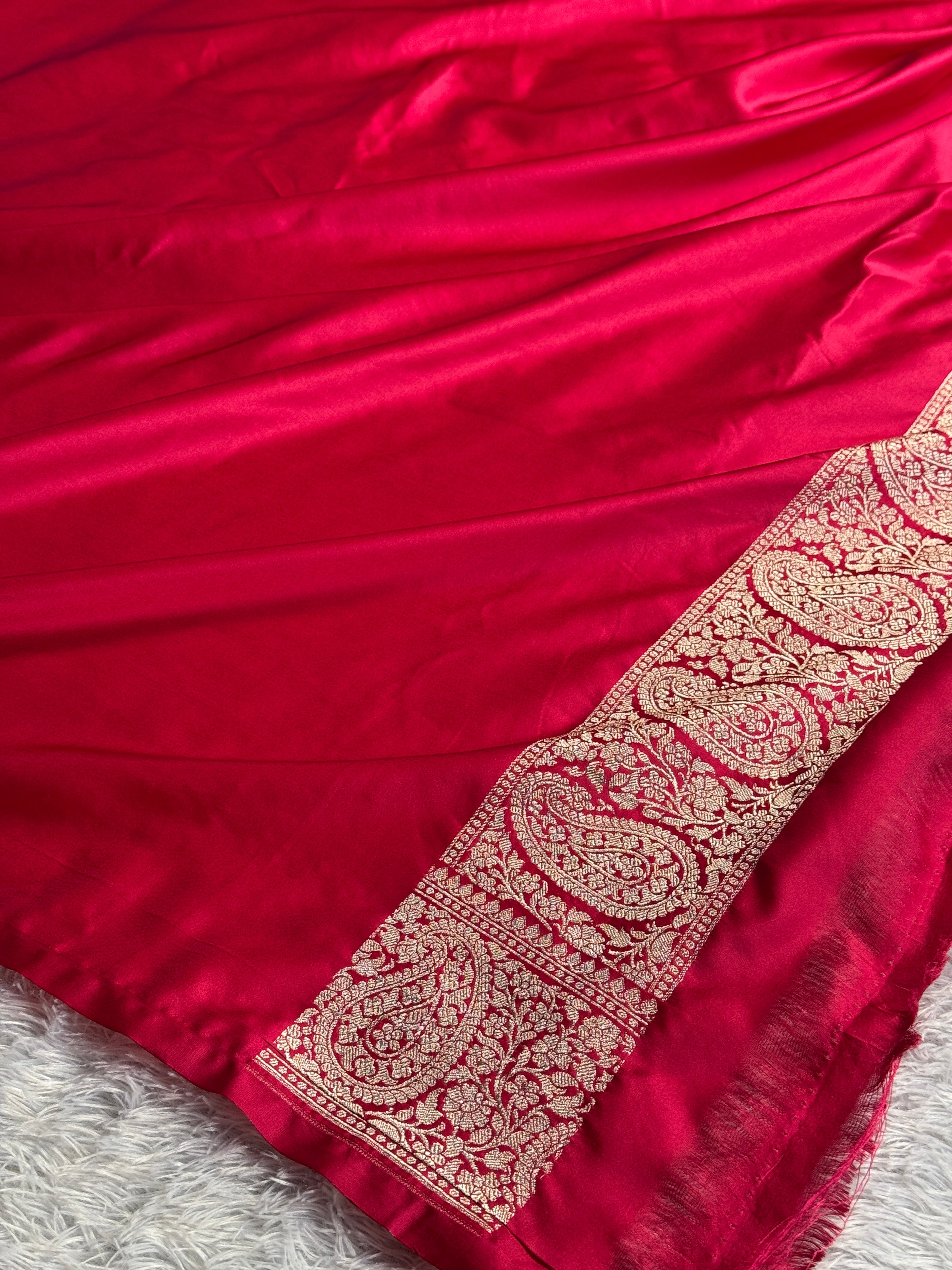 BANARASI MASHRU KATAN SILK SAREE MK041