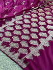 BANARASI MASHRU KATAN SILK SAREE MK010