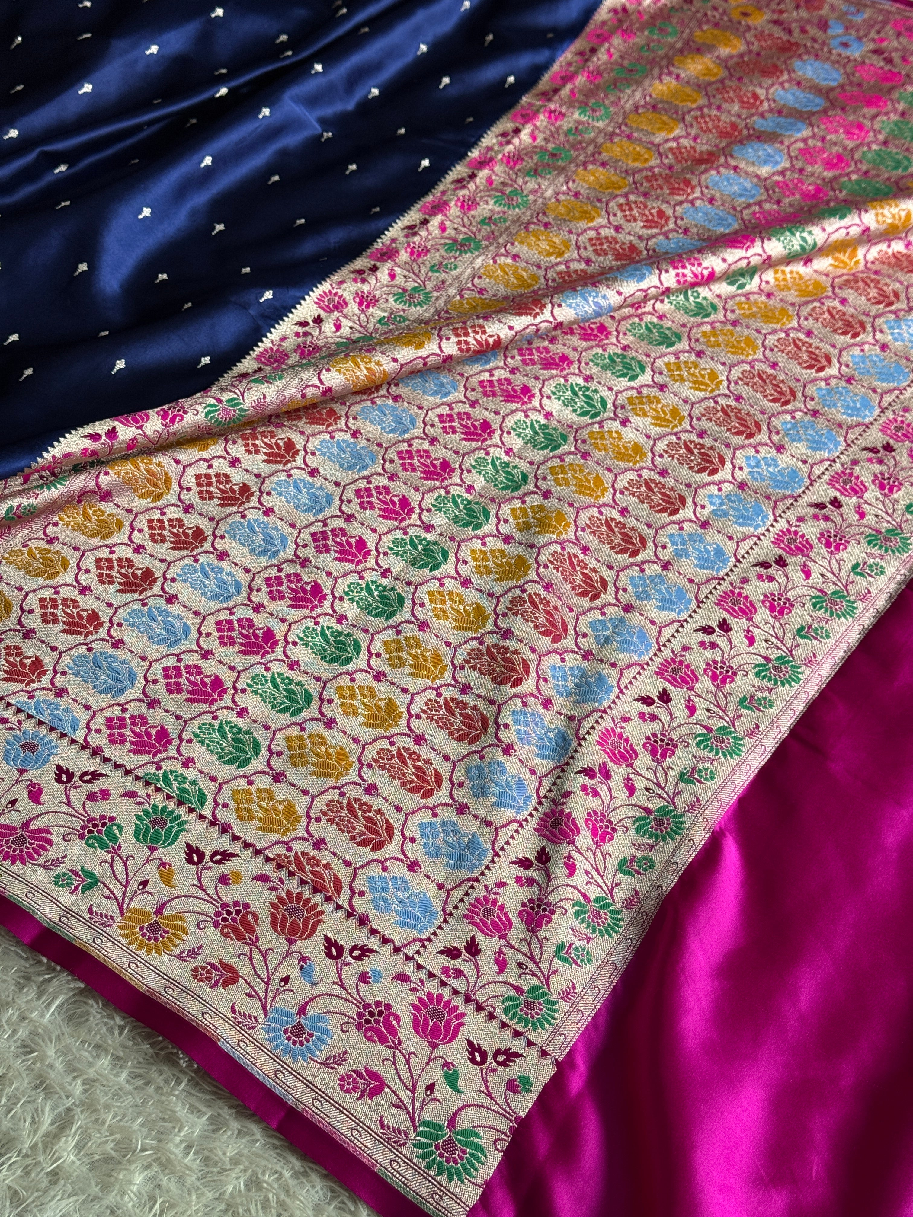 BANARASI MASHRU KATAN SILK SAREE MK031