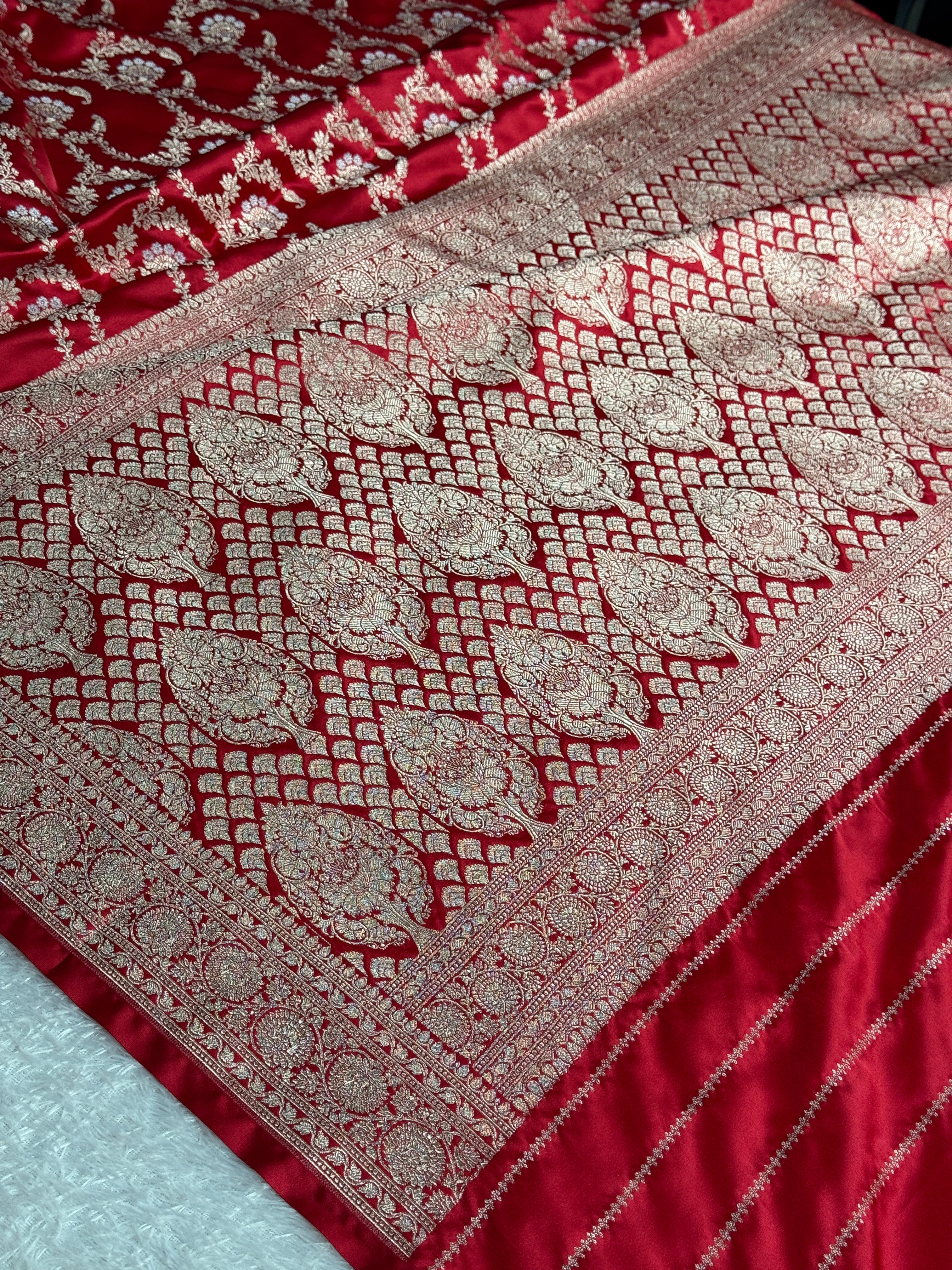 BANARASI MASHRU KATAN SILK SAREE MK050