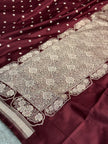 BANARASI MASHRU KATAN SILK SAREE MK046