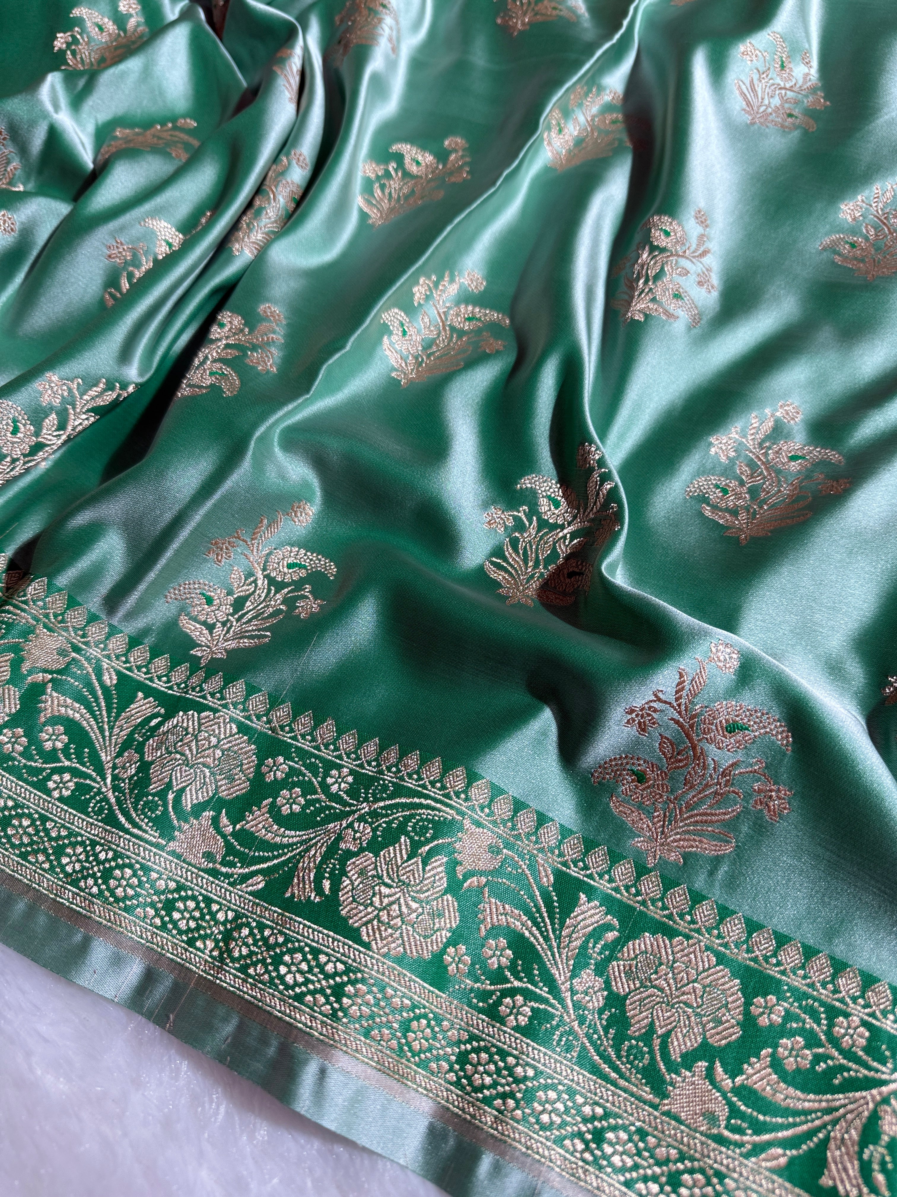 BANARASI MASHRU KATAN SILK SAREE HN521