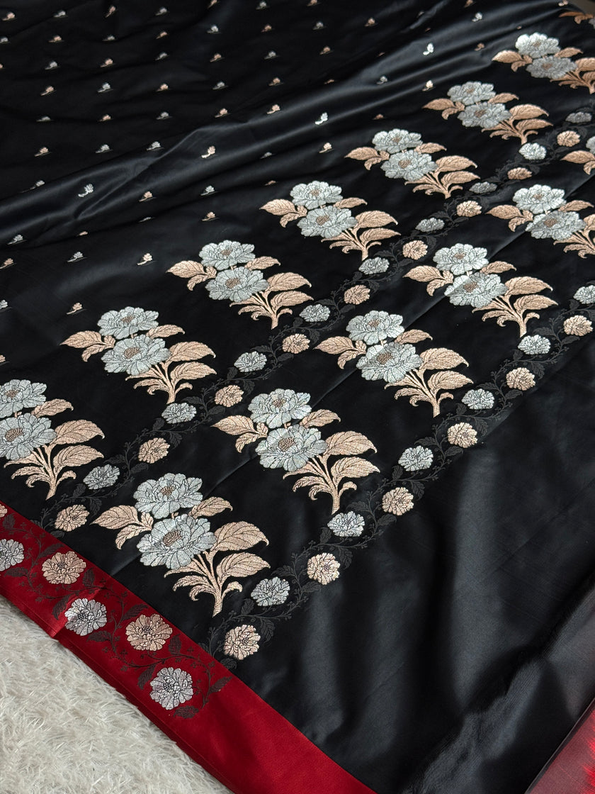 BANARASI MASHRU KATAN SILK SAREE MK035