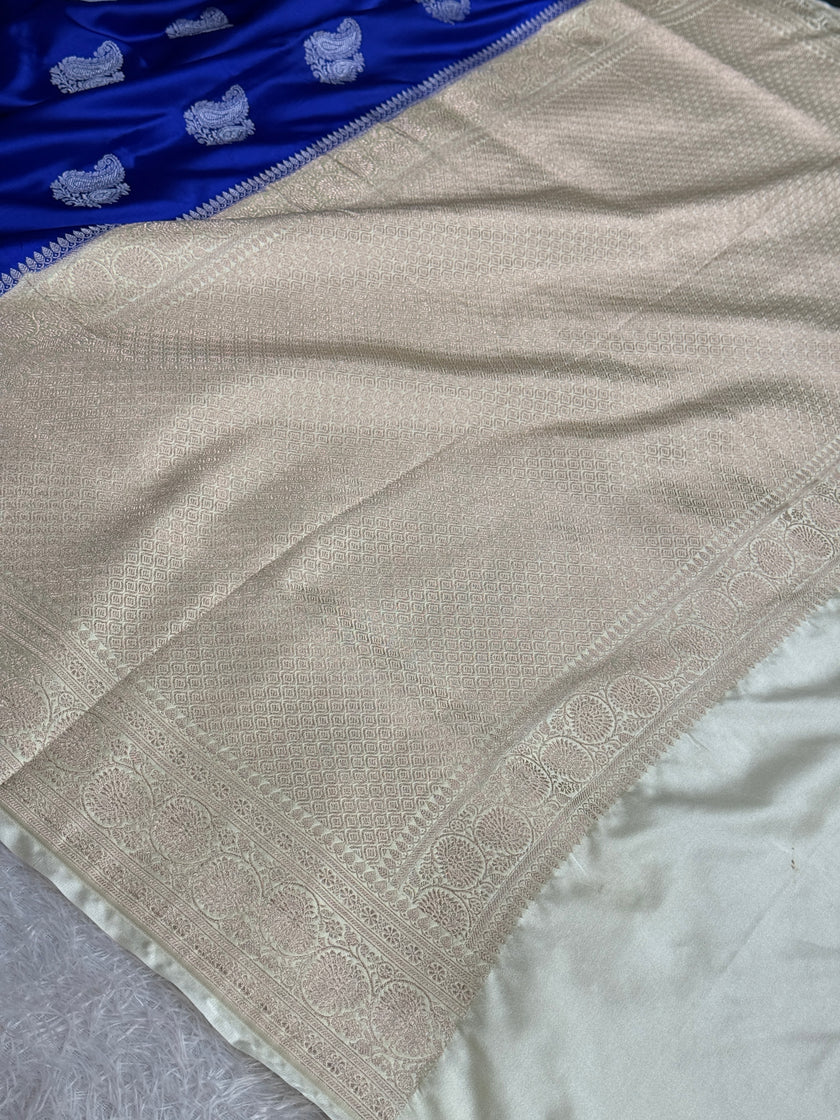 BANARASI MASHRU KATAN SILK SAREE MK053