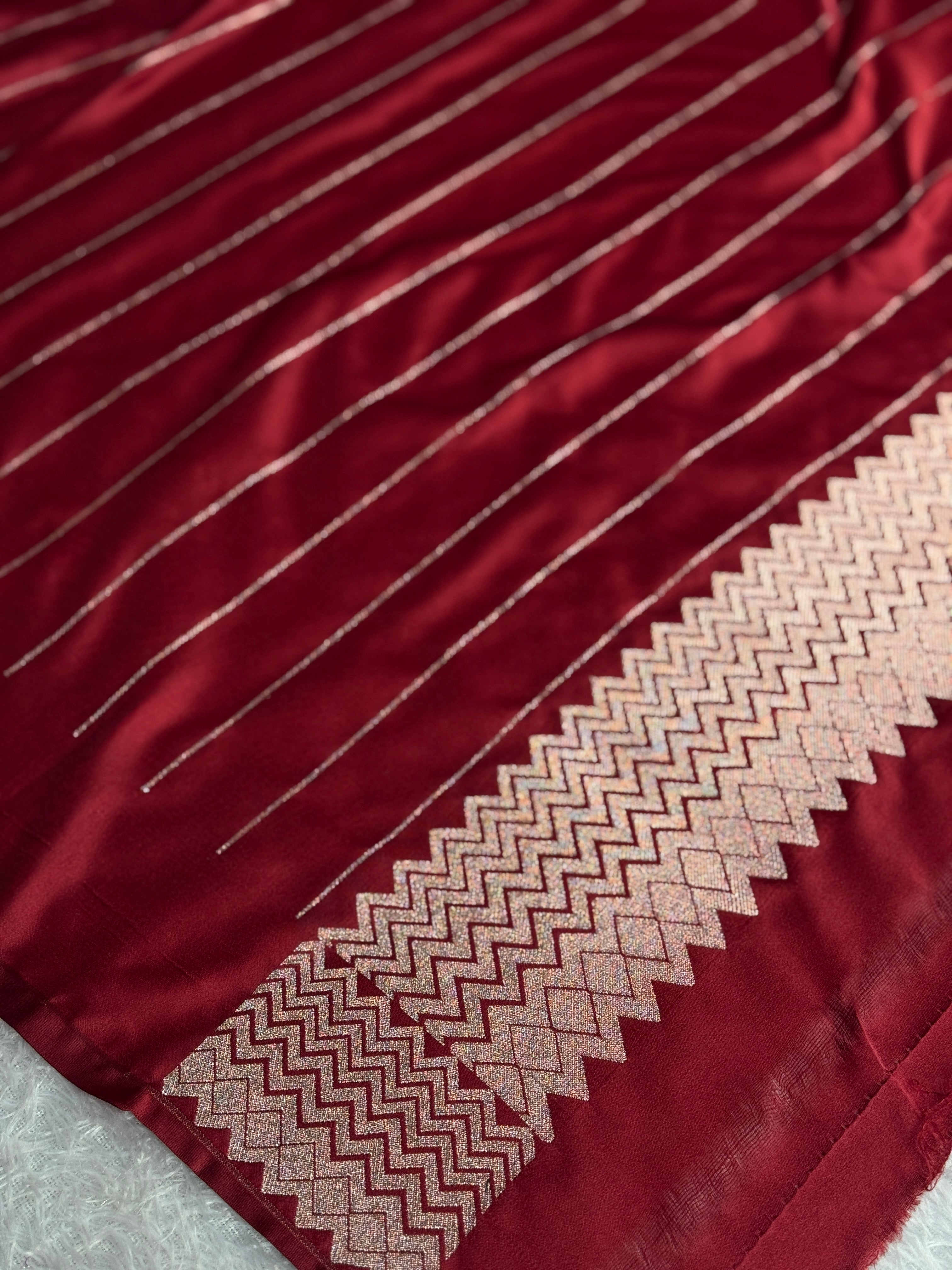 BANARASI MASHRU KATAN SILK SAREE MK051