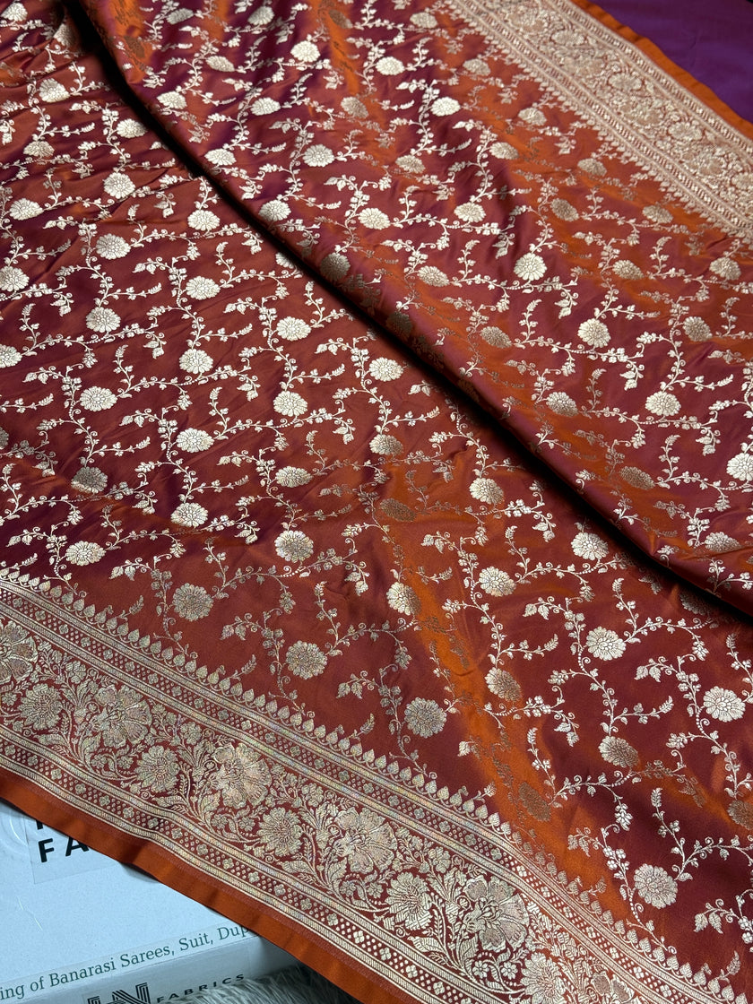 BANARASI MASHRU KATAN SILK SAREE HN950