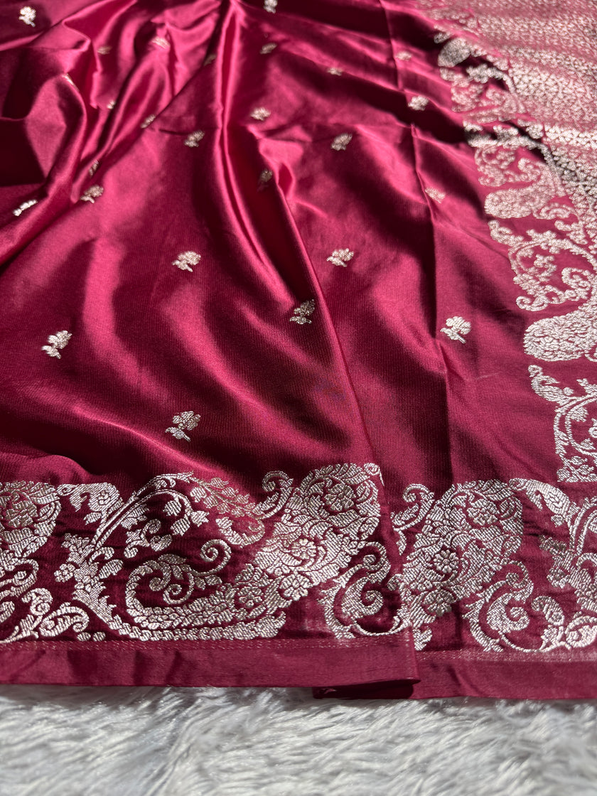 BANARASI MASHRU KATAN SILK SAREE HN123