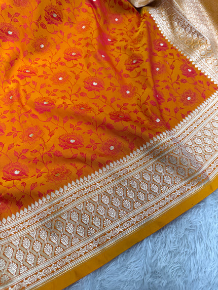 BANARASI MASHRU KATAN SILK SAREE HN300