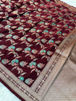 BANARASI MASHRU KATAN SILK SAREE CELEBRATI HEMA MALLINI MAMA INSPIRED HN104
