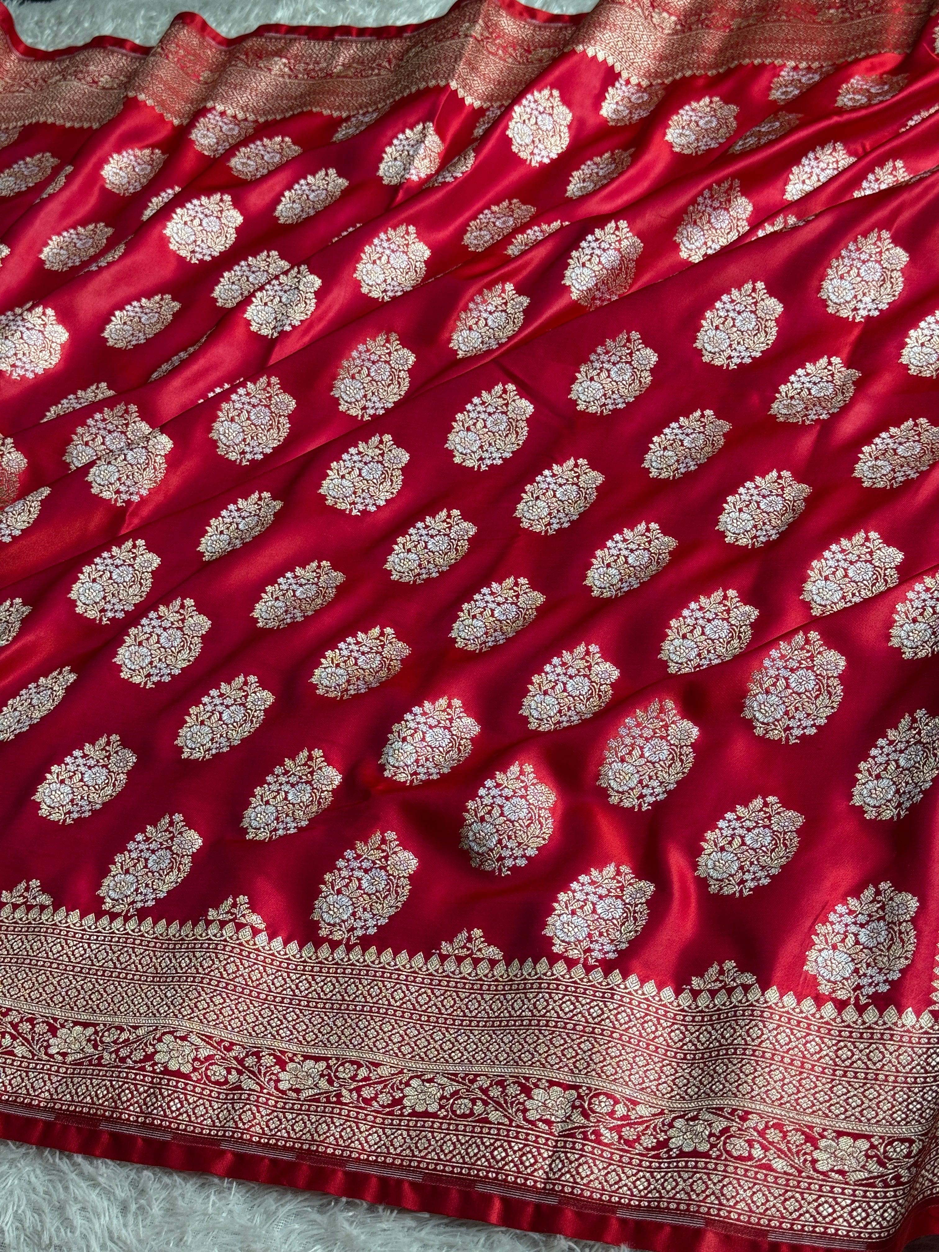 BANARASI MASHRU KATAN SILK SAREE MK036