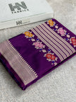 BANARASI MASHRU KATAN SILK SAREE MK071