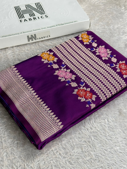 BANARASI MASHRU KATAN SILK SAREE MK071