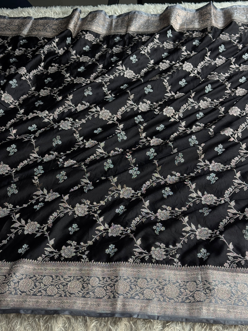 BANARASI MASHRU KATAN SILK SAREE Mk082