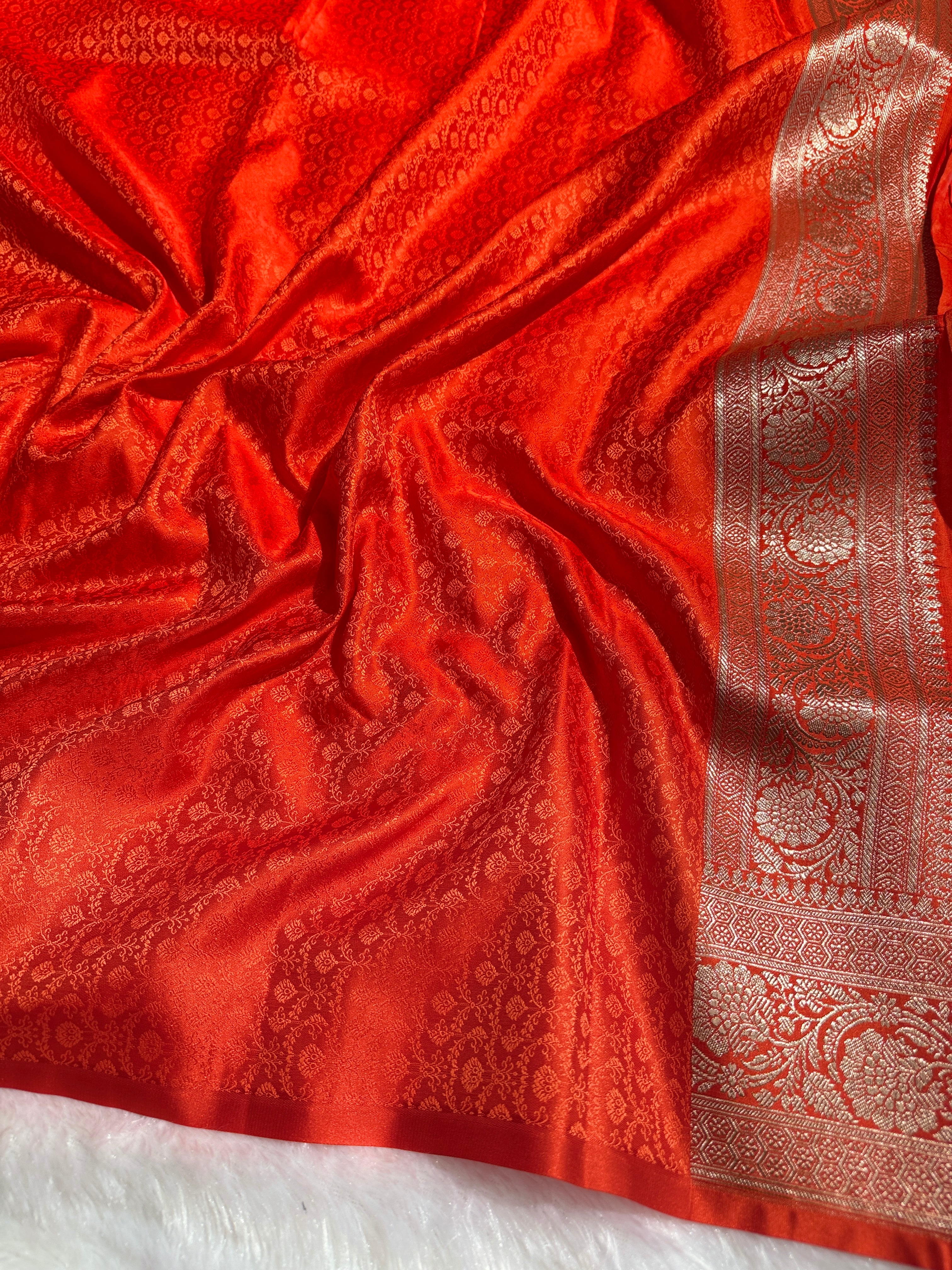 BANARASI MASHRU KATAN SILK SAREE HN519