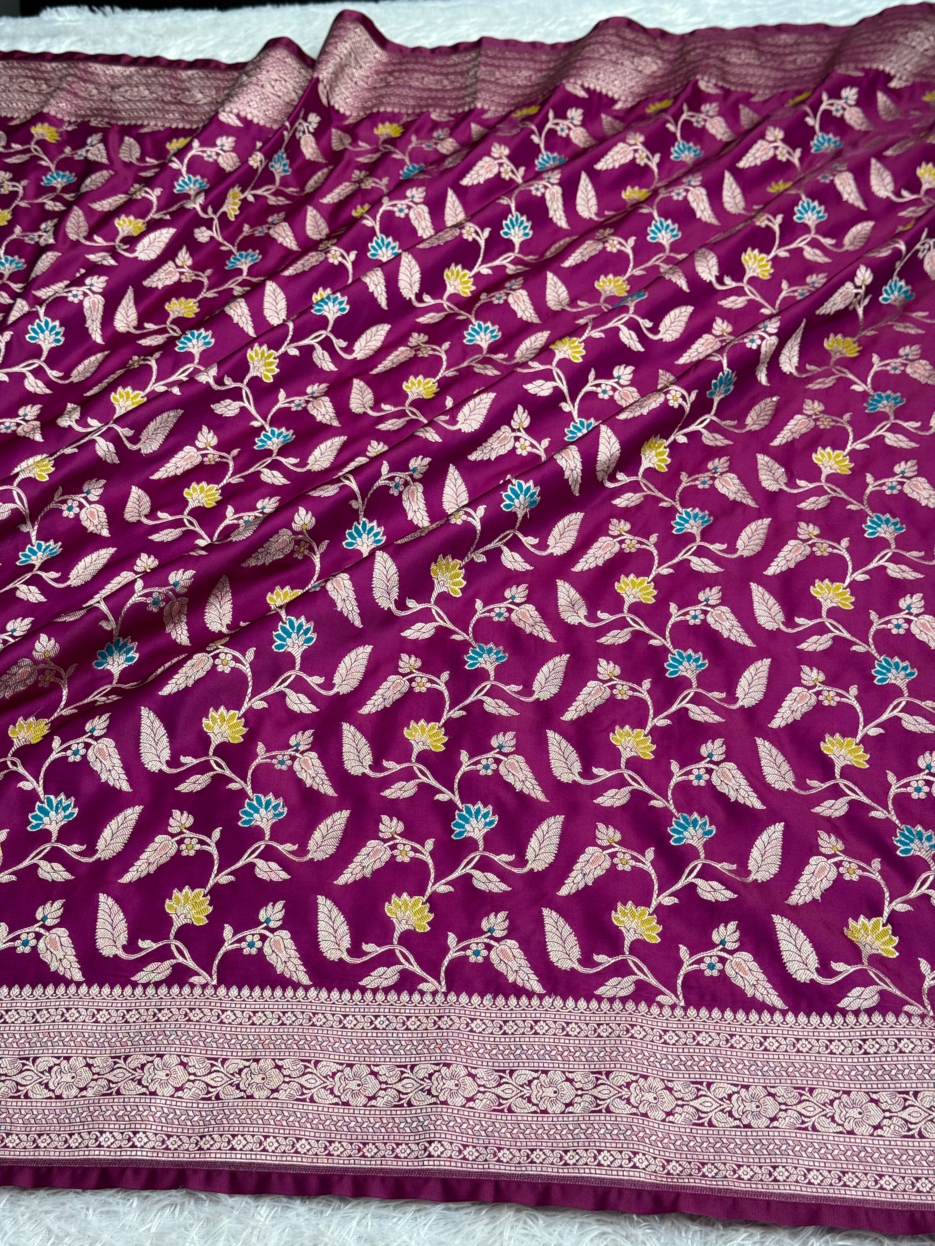 BANARASI MASHRU KATAN SILK SAREE MK55