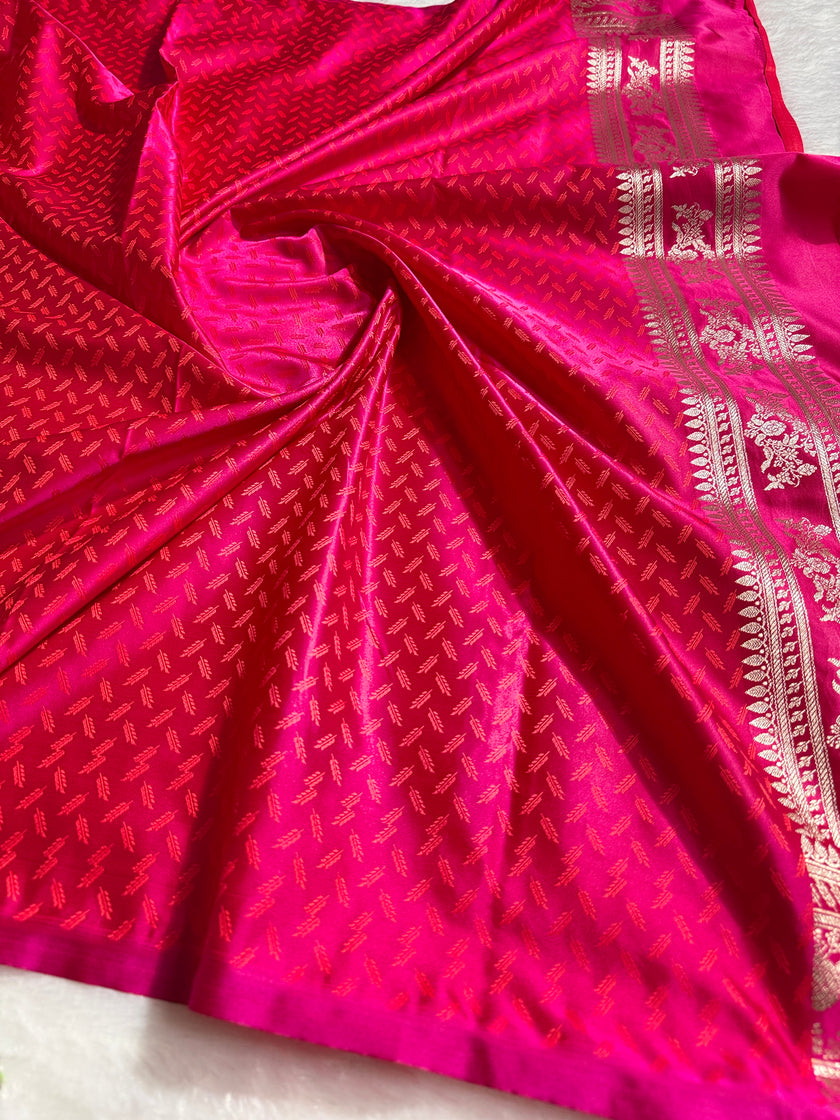 BANARASI MASHRU KATAN SILK SAREE HN529
