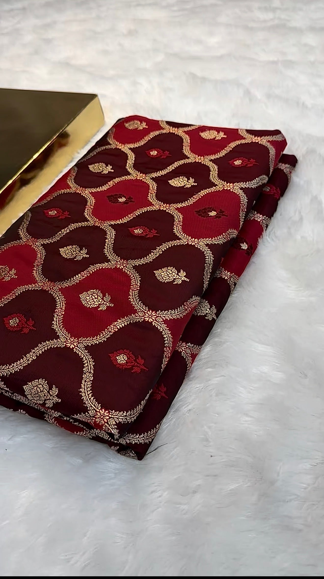 BANARASI MASHRU KATAN SILK SAREE RANGKAT DESIGN HN120