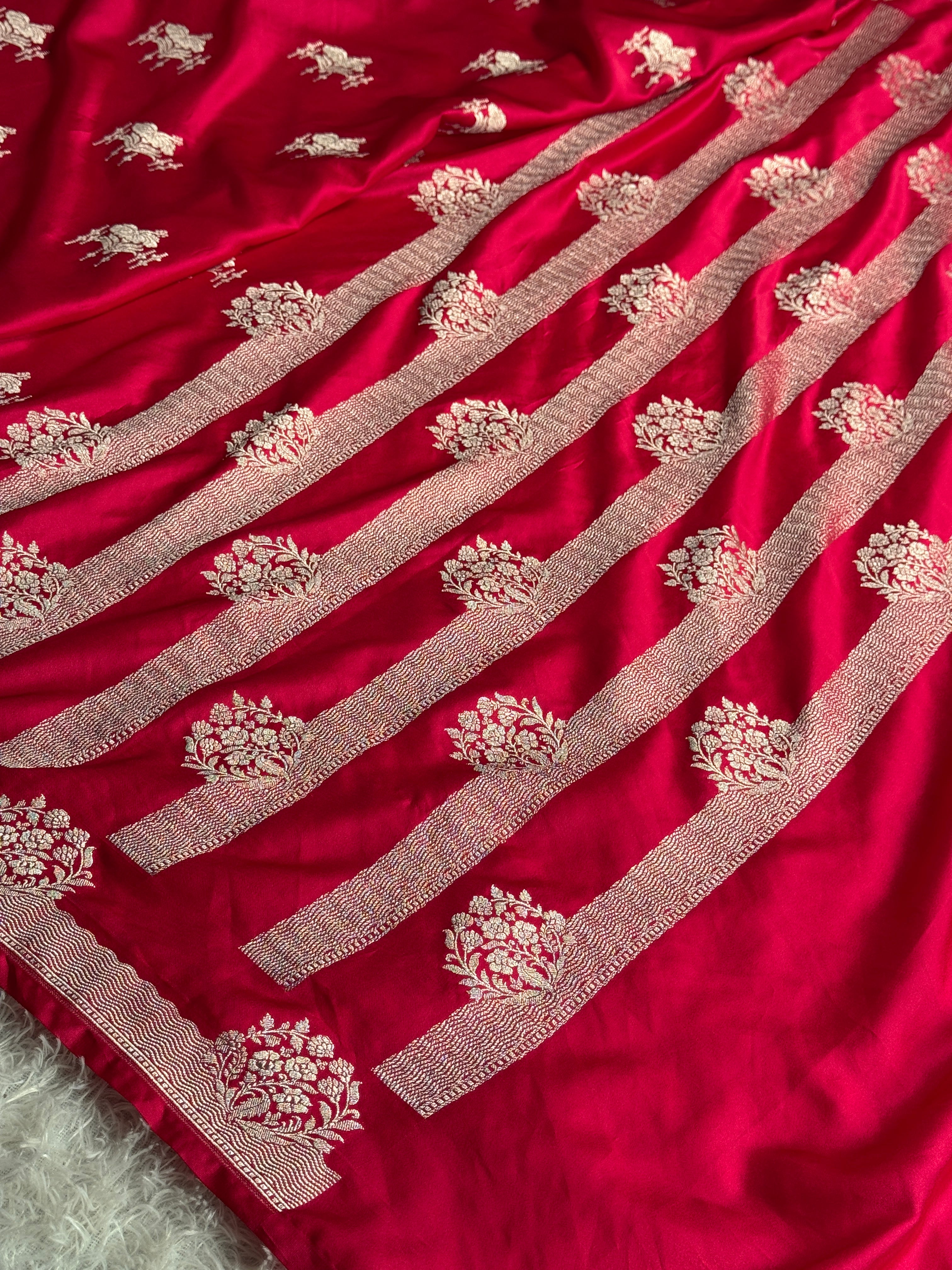 BANARASI MASHRU KATAN SILK SAREE MK059