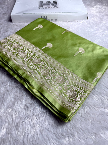 BANARASI MASHRU KATAN SILK SAREE HN546