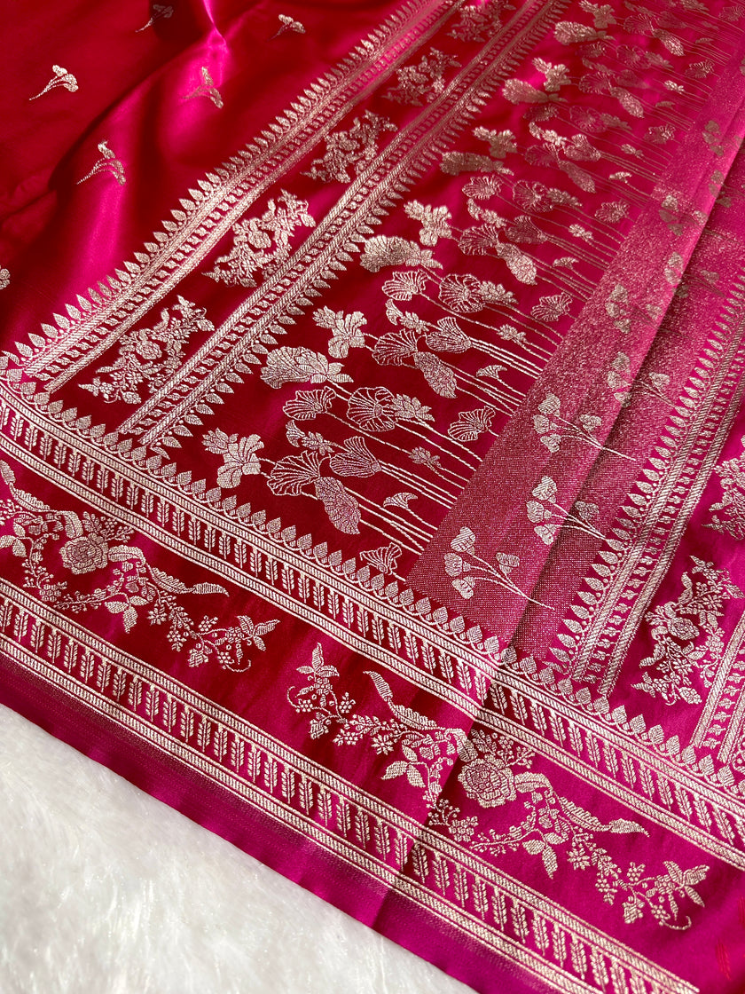 BANARASI MASHRU KATAN SILK SAREE HN529