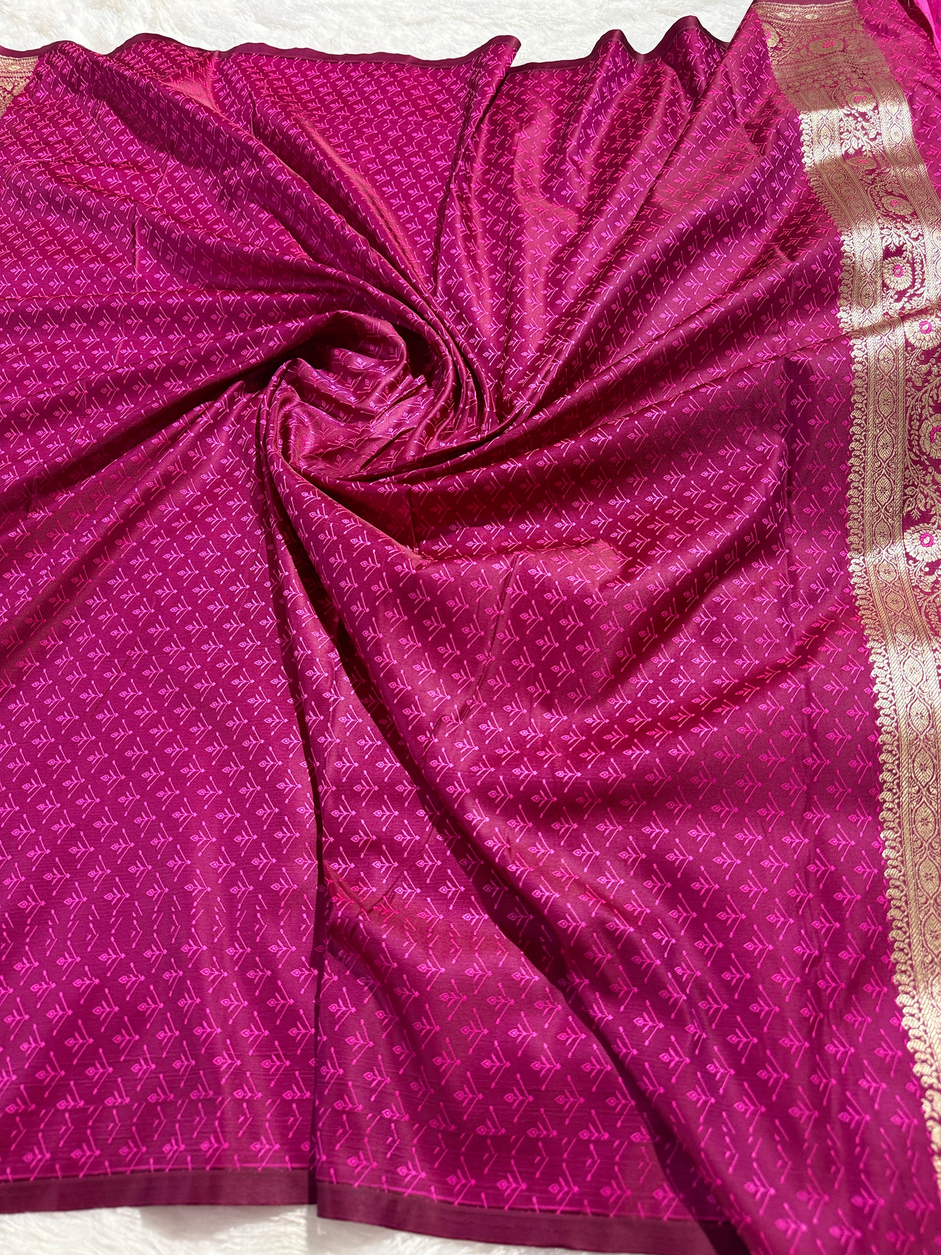 BANARASI MASHRU KATAN SILK SAREE HN536