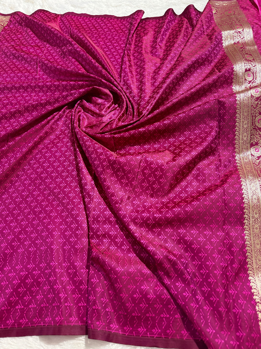BANARASI MASHRU KATAN SILK SAREE HN536